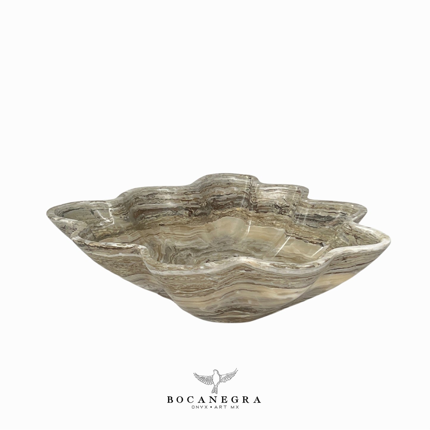 Gray Onyx Decorative Bowl - Centerpiece - Fruit Platter - Elegant Onyx Bowl - Handcrafted Beauty for Your Home
