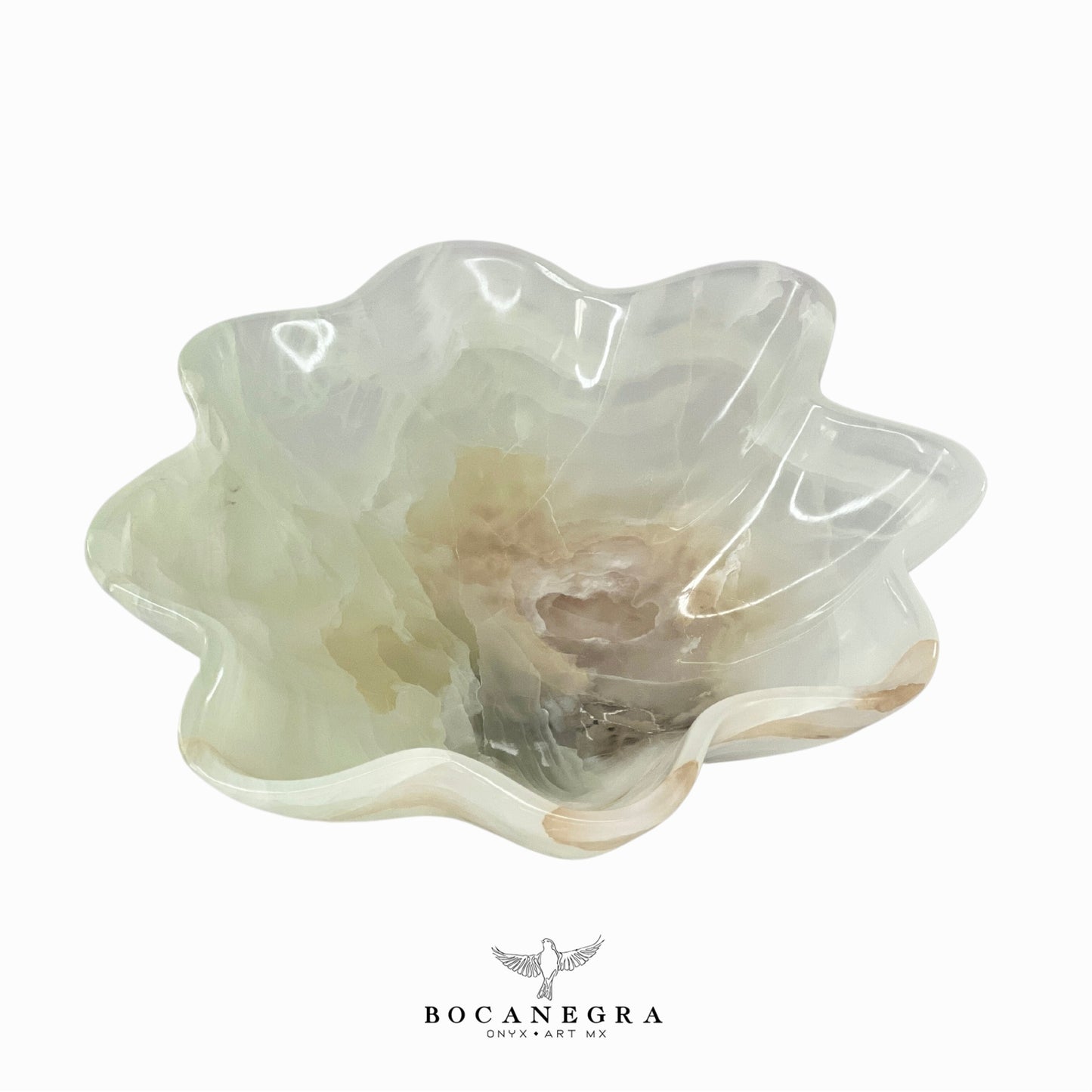 Green Onyx Decorative Bowl - Centerpiece - Fruit Platter - Elegant Onyx Bowl - Handcrafted Beauty for Your Home