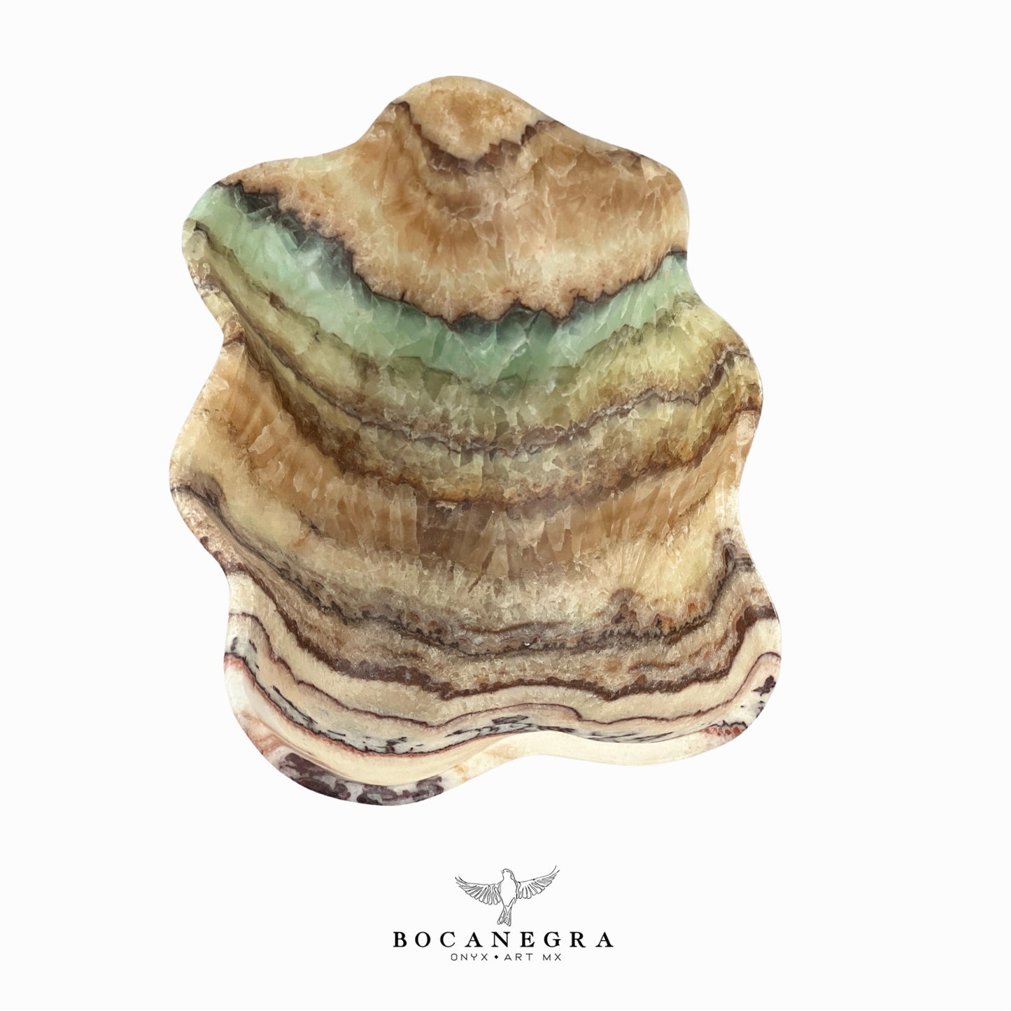 Multicolor Onyx Decorative Bowl - Centerpiece - Fruit Platter - Elegant Onyx Bowl - Handcrafted Beauty for Your Home