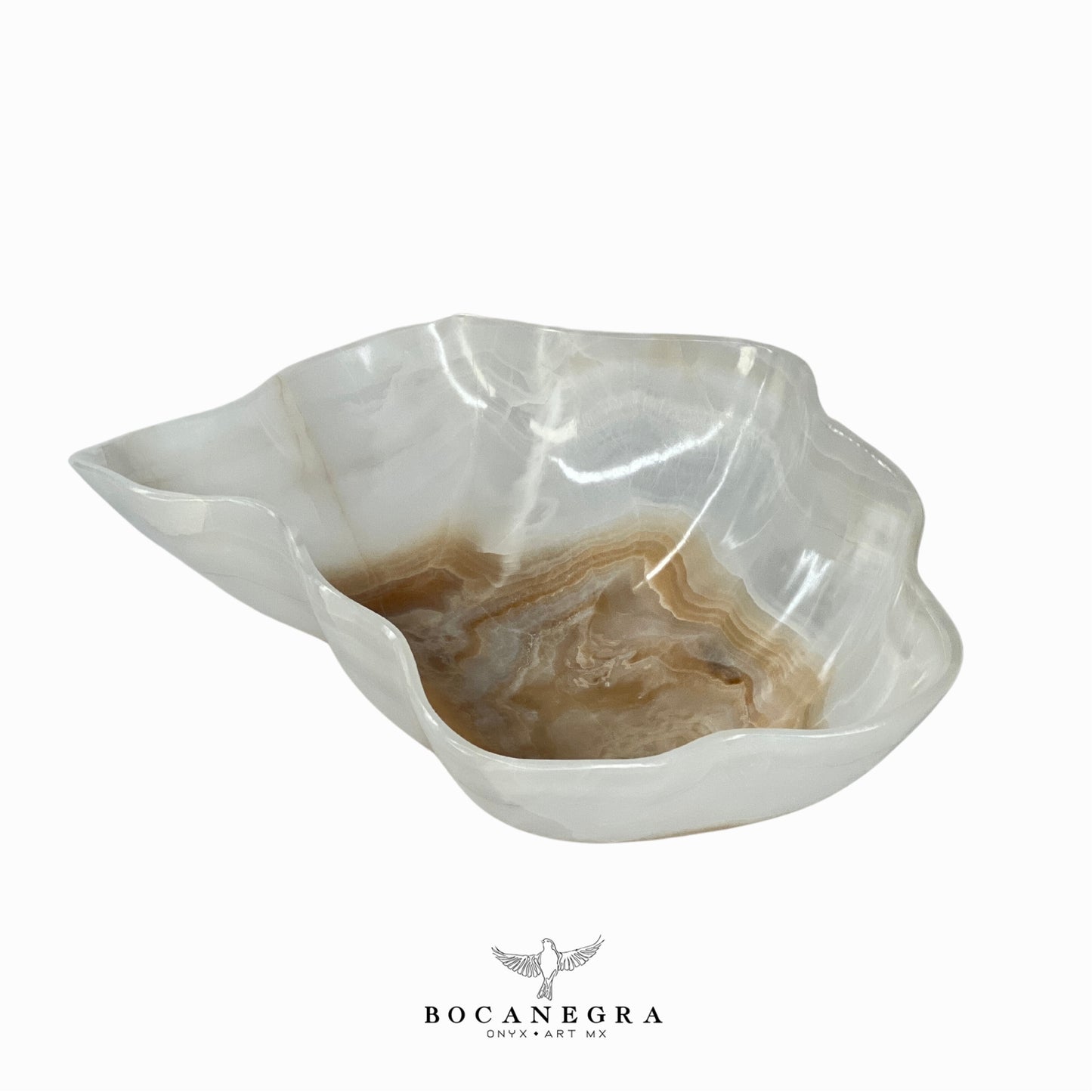 White Onyx Decorative Bowl - Centerpiece - Fruit Platter - Elegant Onyx Bowl - Handcrafted Beauty for Your Home