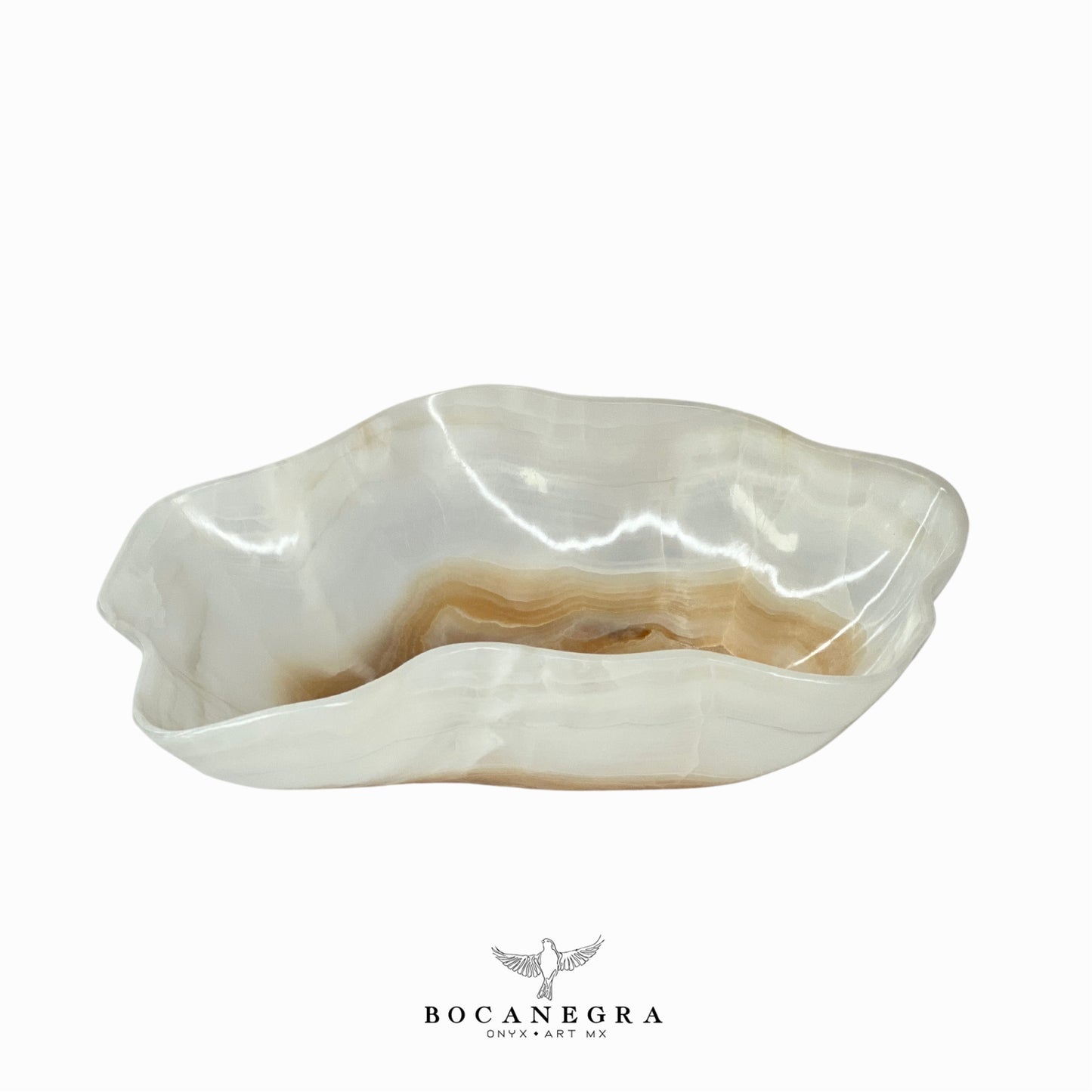White Onyx Decorative Bowl - Centerpiece - Fruit Platter - Elegant Onyx Bowl - Handcrafted Beauty for Your Home