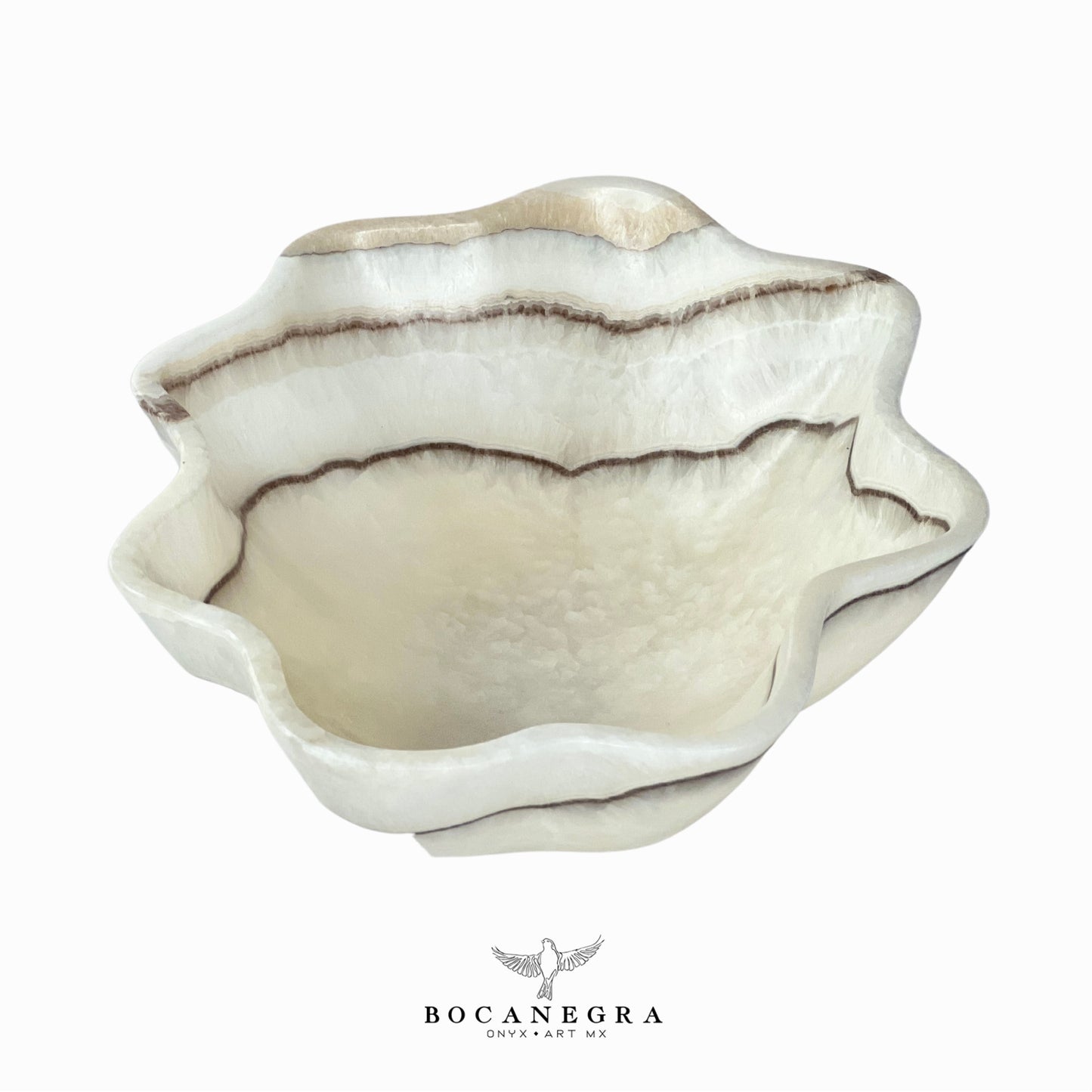 White Onyx Decorative Bowl - Centerpiece - Fruit Platter - Elegant Onyx Bowl - Handcrafted Beauty for Your Home