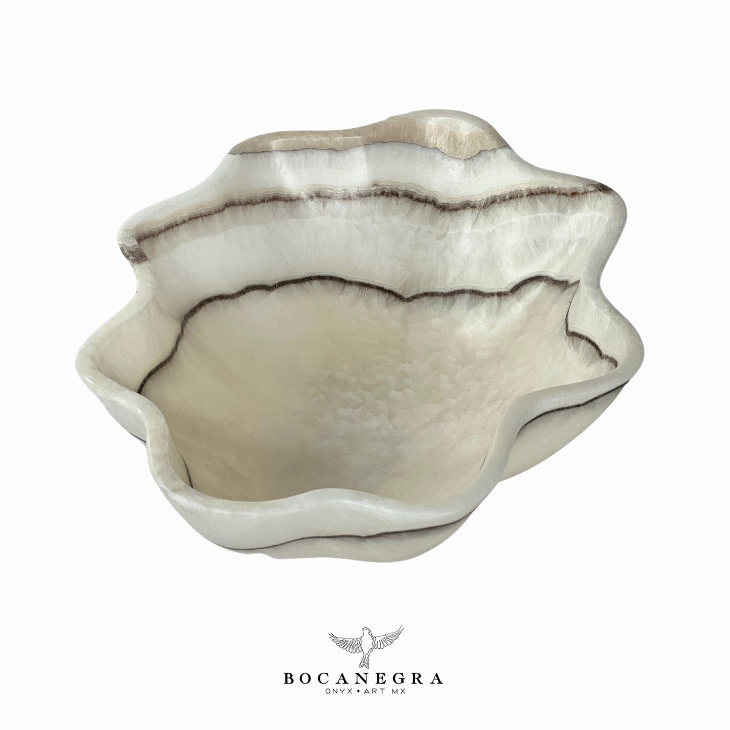 White Onyx Decorative Bowl - Centerpiece - Fruit Platter - Elegant Onyx Bowl - Handcrafted Beauty for Your Home