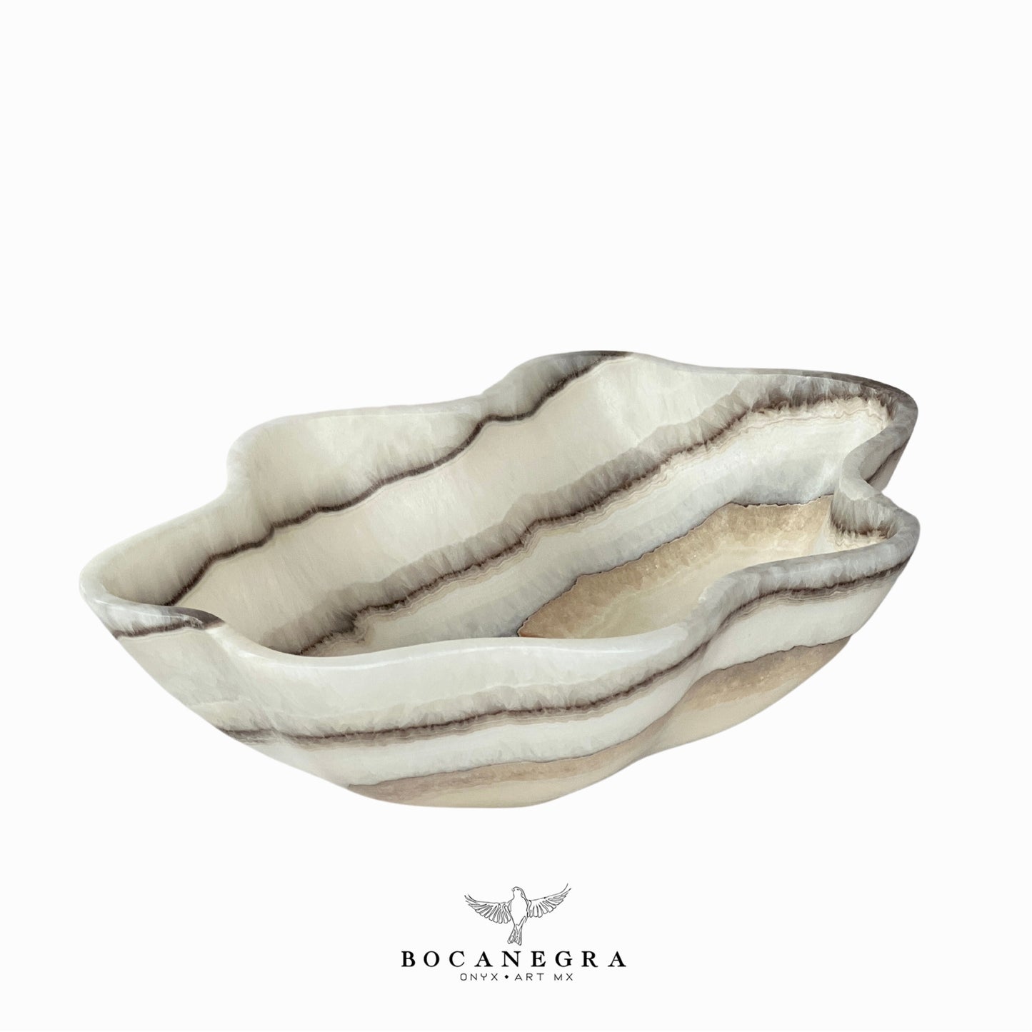 White Onyx Decorative Bowl - Centerpiece - Fruit Platter - Elegant Onyx Bowl - Handcrafted Beauty for Your Home
