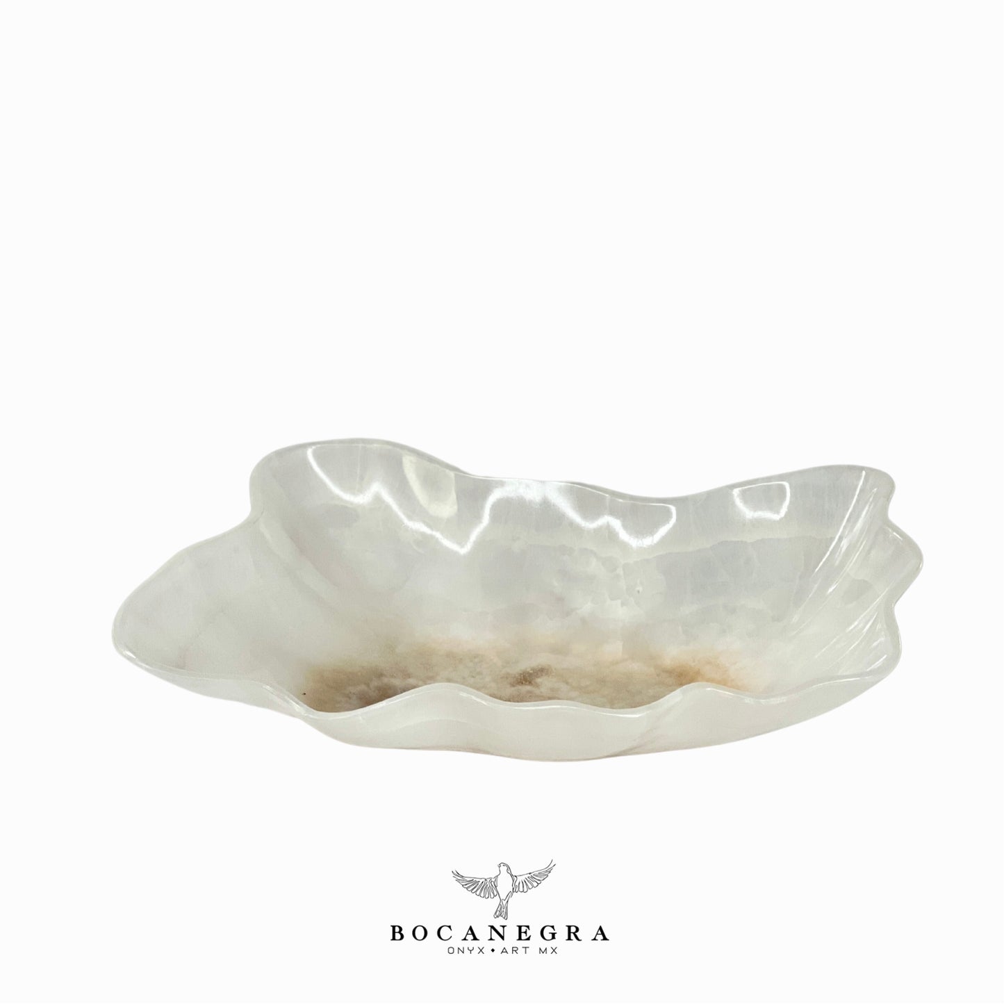 White Onyx Decorative Bowl - Centerpiece - Fruit Platter - Elegant Onyx Bowl - Handcrafted Beauty for Your Home