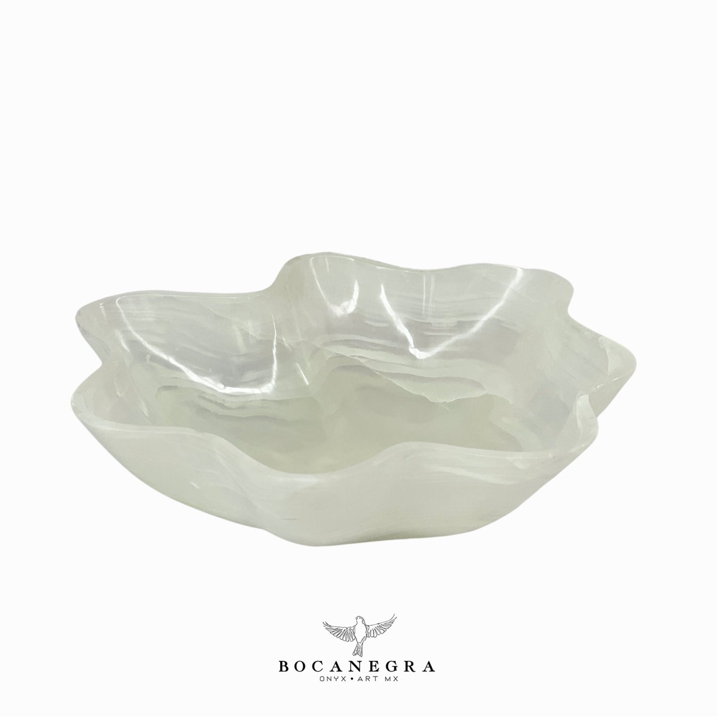 White Onyx Decorative Bowl - Centerpiece - Fruit Platter - Elegant Onyx Bowl - Handcrafted Beauty for Your Home