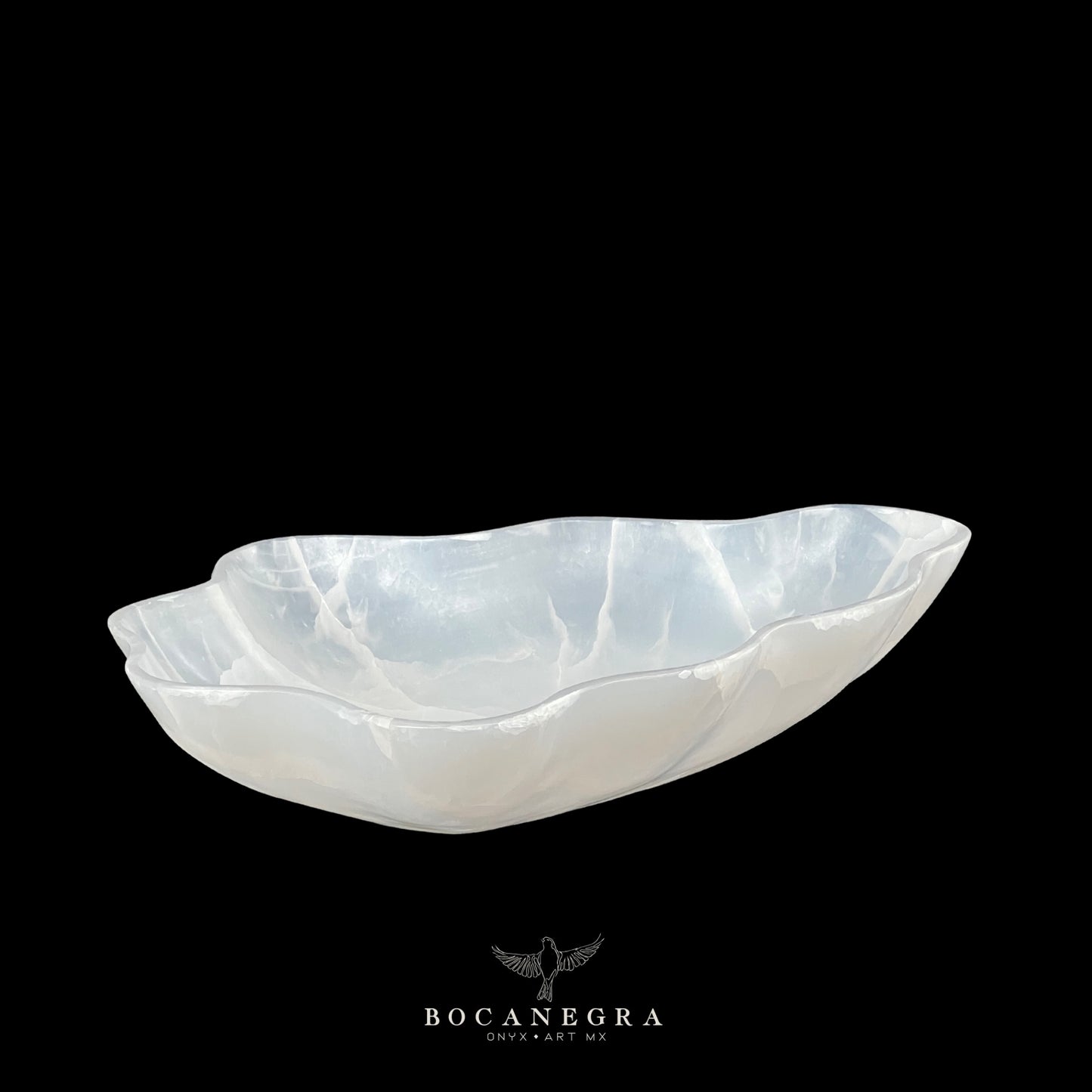 White Onyx Decorative Bowl - Centerpiece - Fruit Platter - Elegant Onyx Bowl - Handcrafted Beauty for Your Home