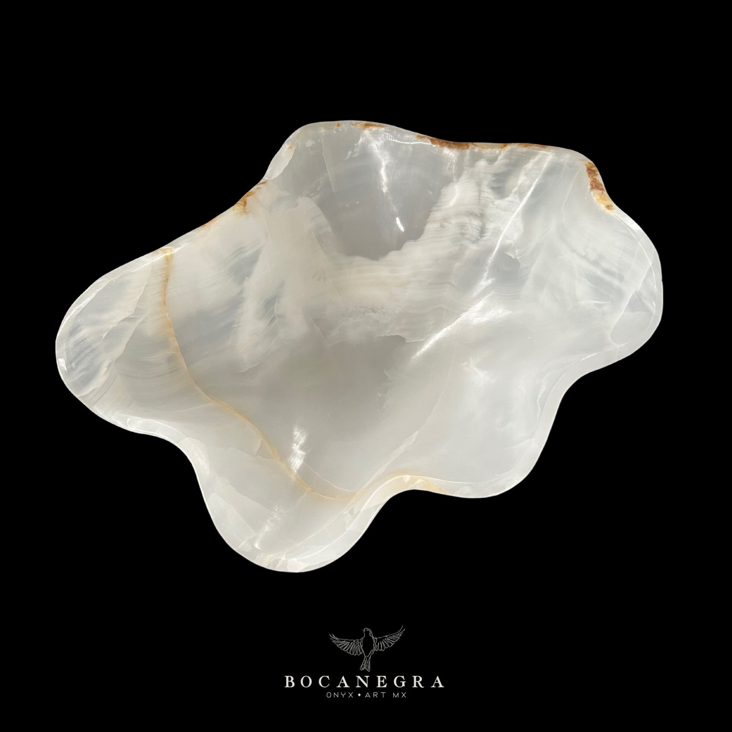 White Onyx Decorative Bowl - Centerpiece - Fruit Platter - Elegant Onyx Bowl - Handcrafted Beauty for Your Home