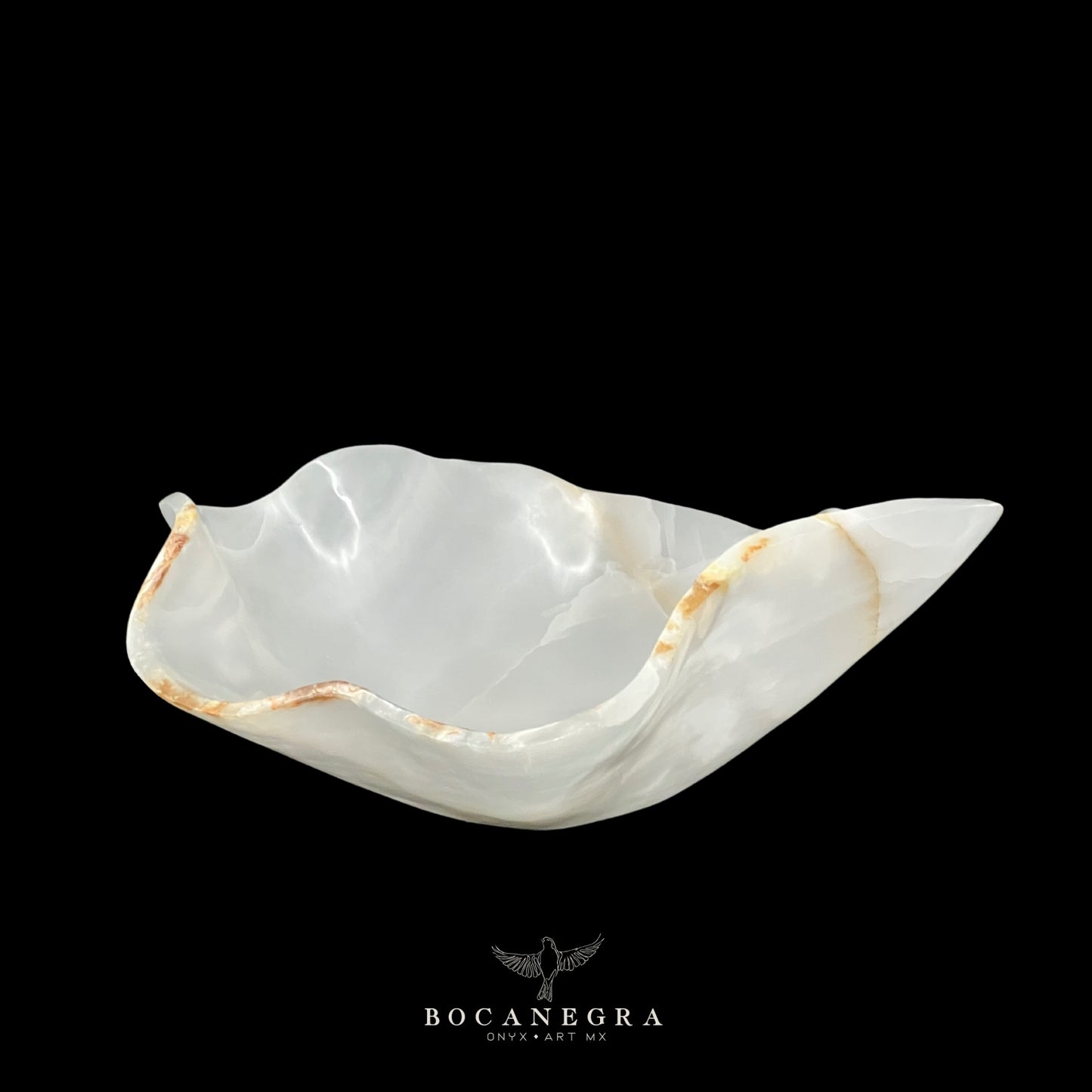 White Onyx Decorative Bowl - Centerpiece - Fruit Platter - Elegant Onyx Bowl - Handcrafted Beauty for Your Home