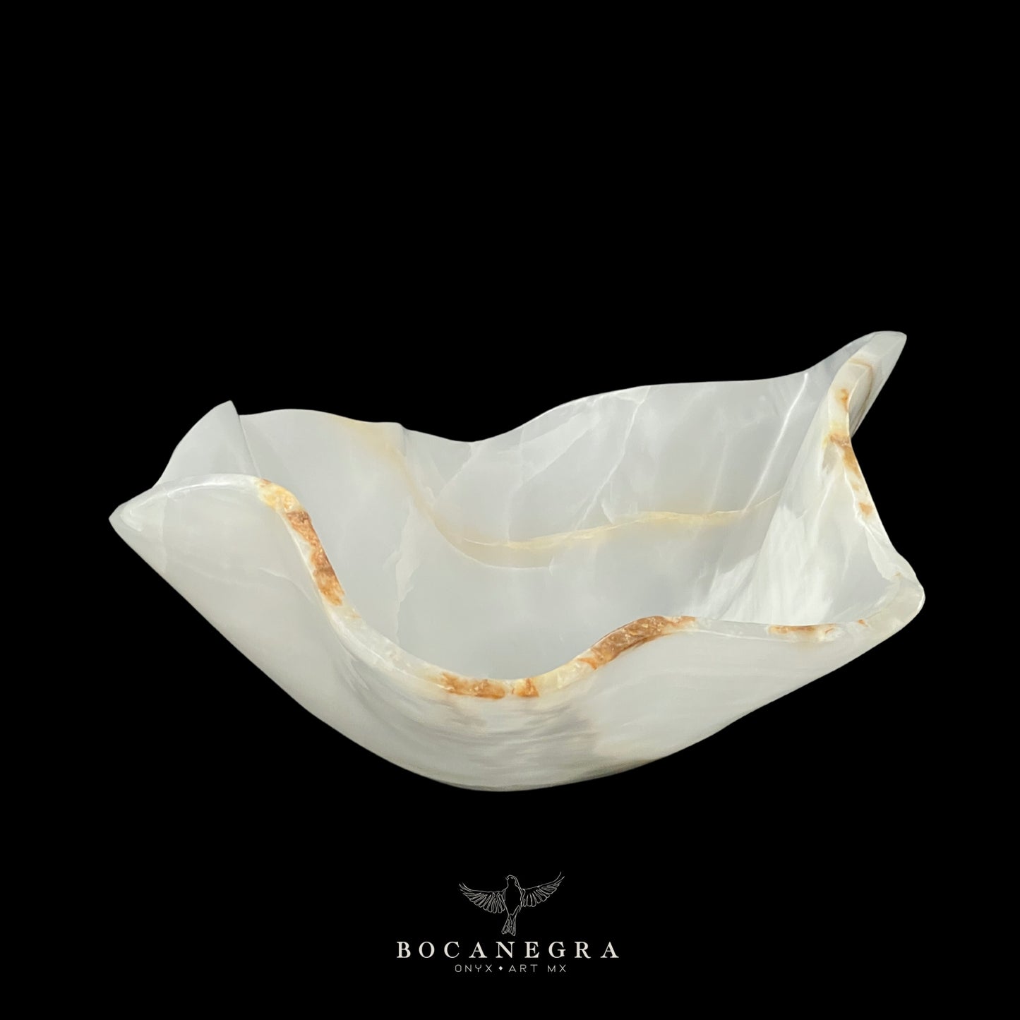 White Onyx Decorative Bowl - Centerpiece - Fruit Platter - Elegant Onyx Bowl - Handcrafted Beauty for Your Home