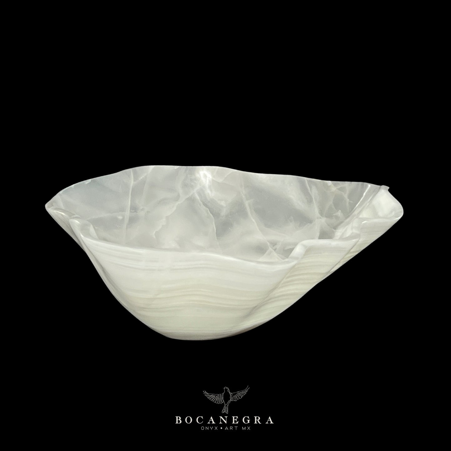 White Onyx Decorative Bowl - Centerpiece - Fruit Platter - Elegant Onyx Bowl - Handcrafted Beauty for Your Home
