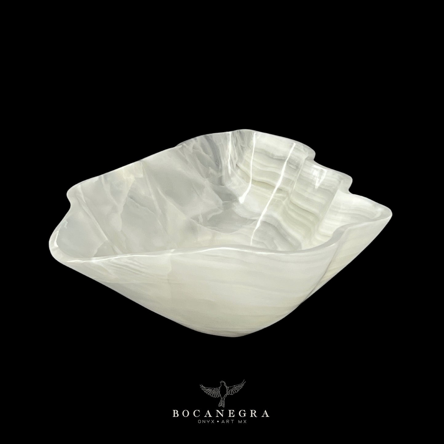 White Onyx Decorative Bowl - Centerpiece - Fruit Platter - Elegant Onyx Bowl - Handcrafted Beauty for Your Home