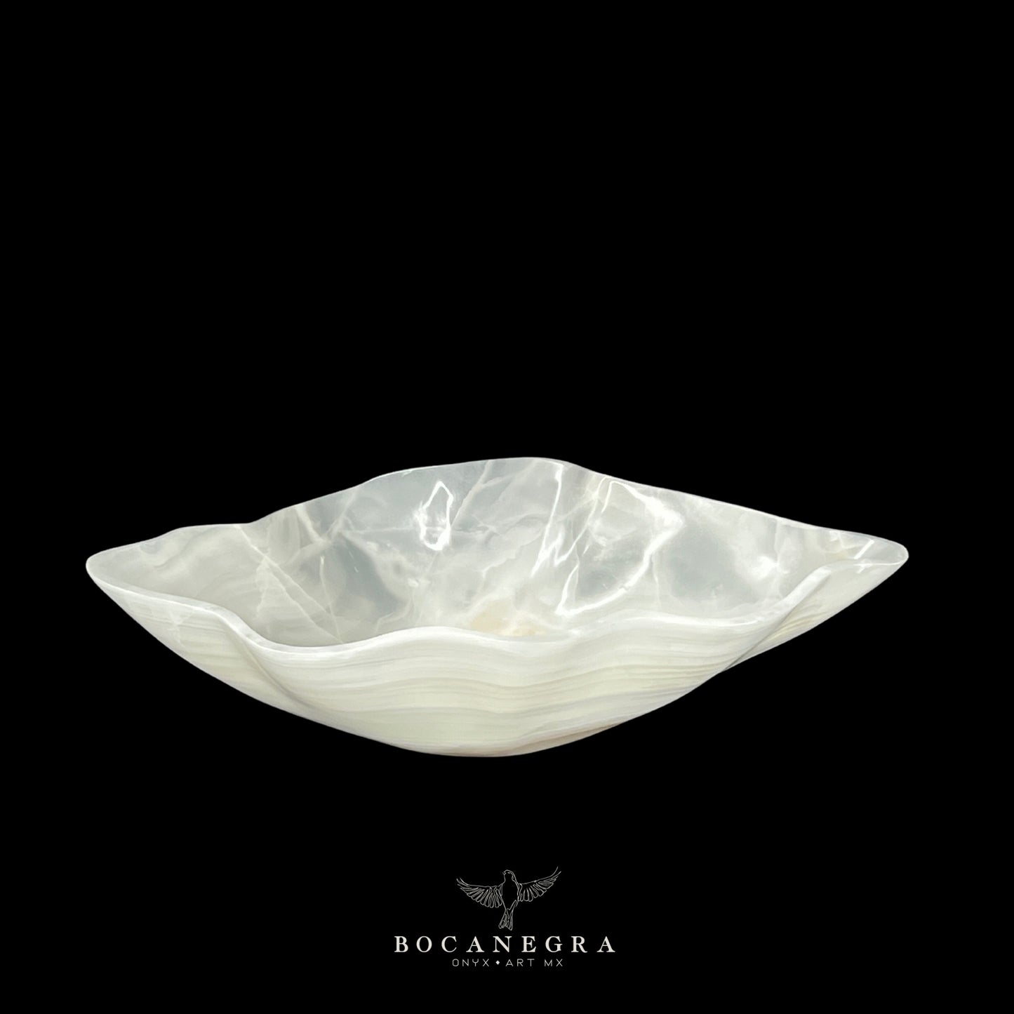 White Onyx Decorative Bowl - Centerpiece - Fruit Platter - Elegant Onyx Bowl - Handcrafted Beauty for Your Home