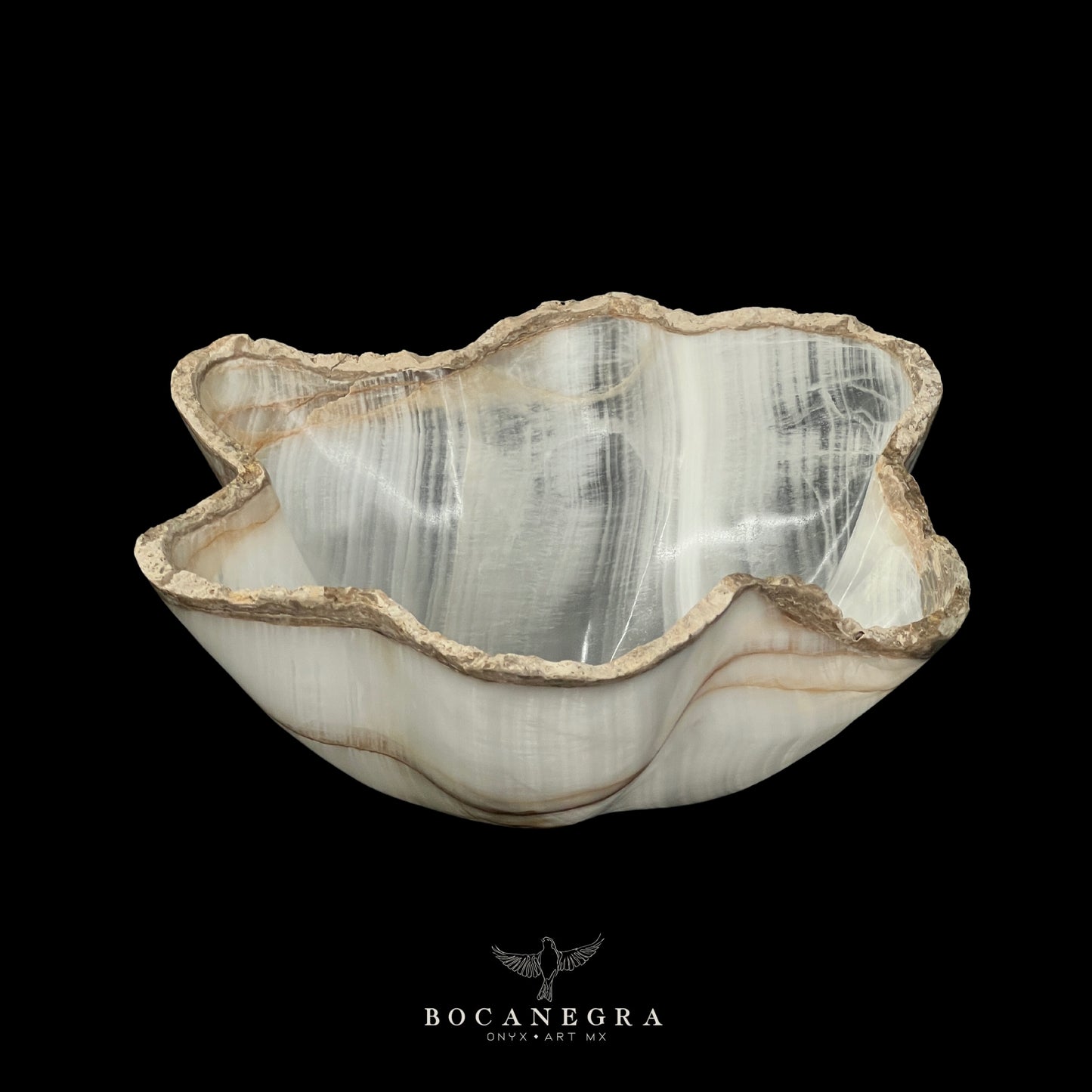 White Onyx Decorative Bowl - Centerpiece - Fruit Platter - Elegant Onyx Bowl - Handcrafted Beauty for Your Home
