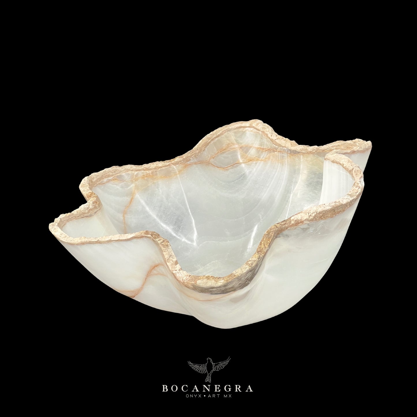 White Onyx Decorative Bowl - Centerpiece - Fruit Platter - Elegant Onyx Bowl - Handcrafted Beauty for Your Home