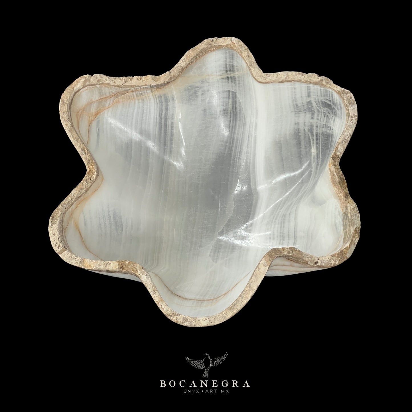 White Onyx Decorative Bowl - Centerpiece - Fruit Platter - Elegant Onyx Bowl - Handcrafted Beauty for Your Home