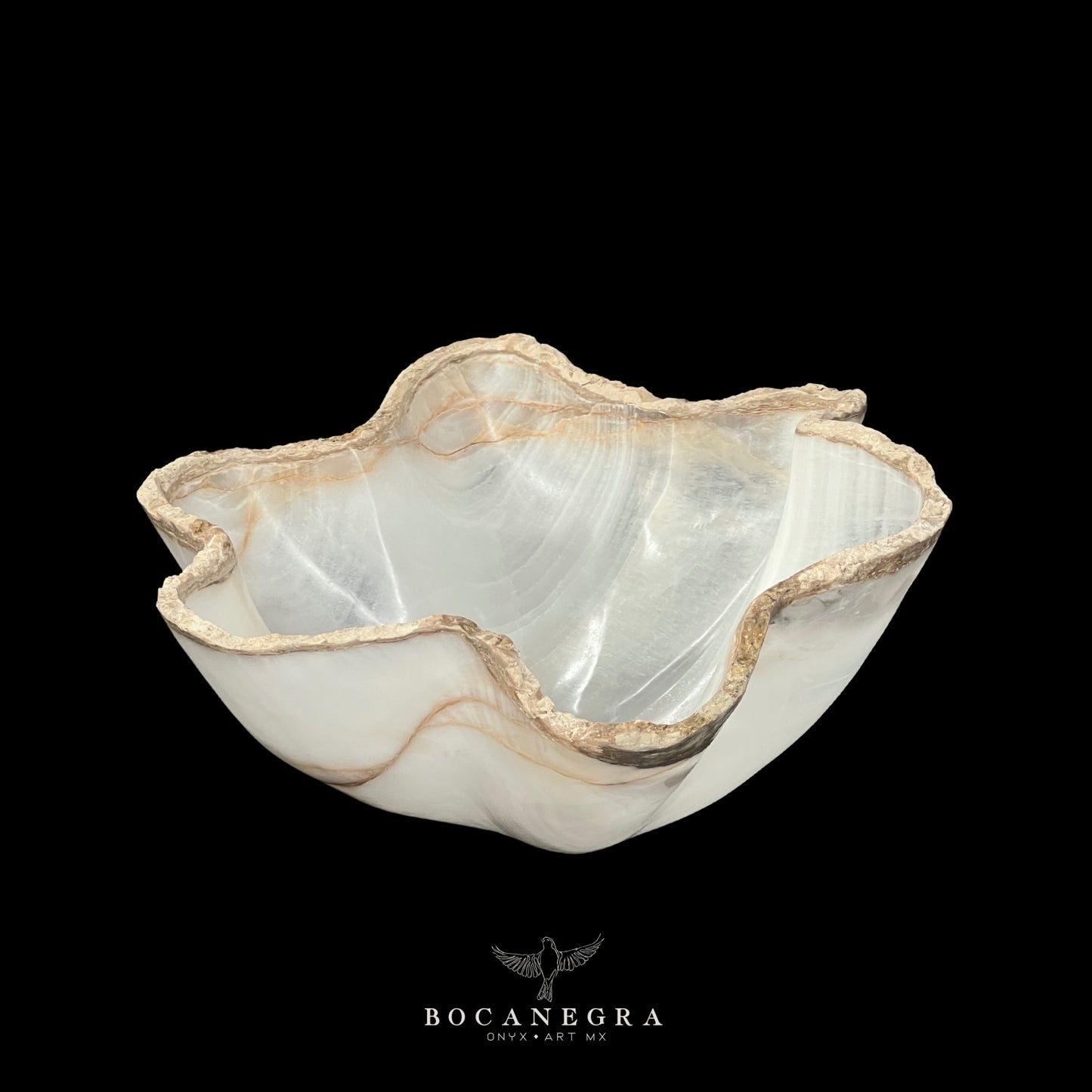 White Onyx Decorative Bowl - Centerpiece - Fruit Platter - Elegant Onyx Bowl - Handcrafted Beauty for Your Home