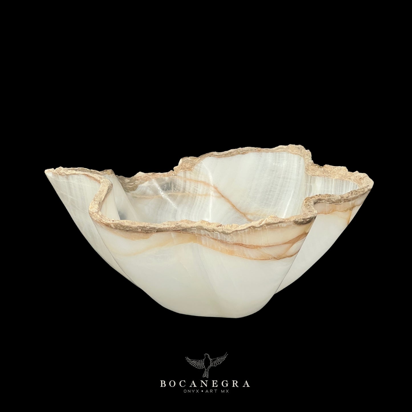 White Onyx Decorative Bowl - Centerpiece - Fruit Platter - Elegant Onyx Bowl - Handcrafted Beauty for Your Home
