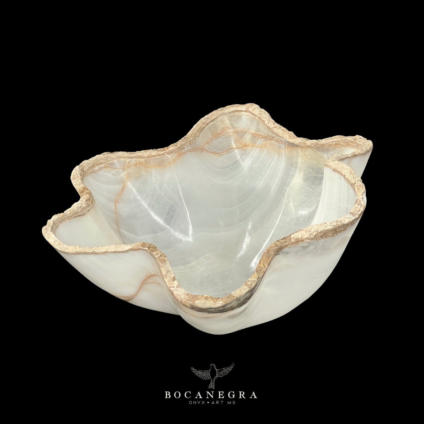 White Onyx Decorative Bowl - Centerpiece - Fruit Platter - Elegant Onyx Bowl - Handcrafted Beauty for Your Home