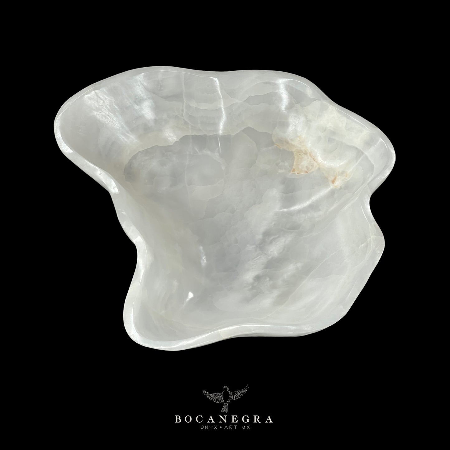 White Onyx Decorative Bowl - Centerpiece - Fruit Platter - Elegant Onyx Bowl - Handcrafted Beauty for Your Home