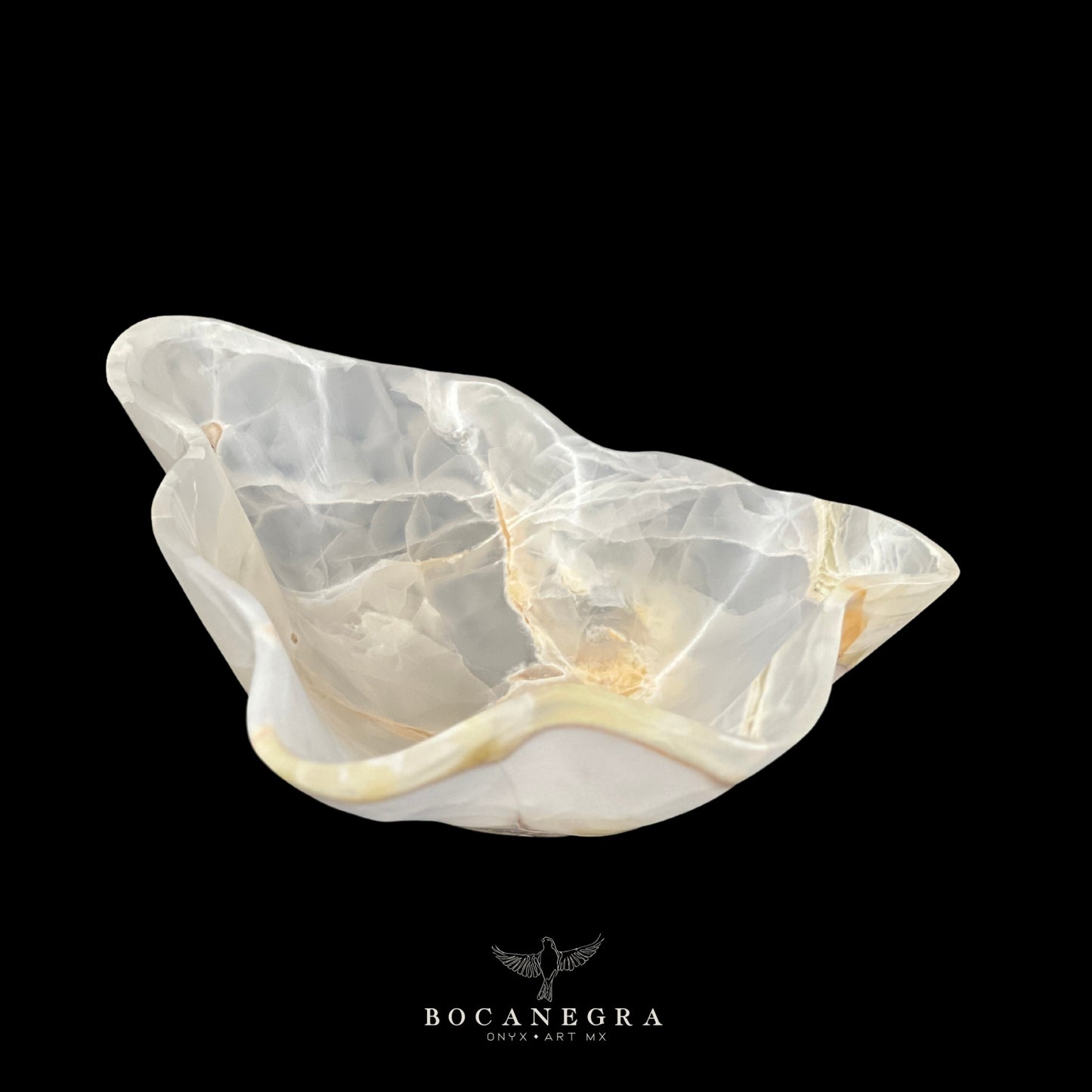 White Onyx Decorative Bowl - Centerpiece - Fruit Platter - Elegant Onyx Bowl - Handcrafted Beauty for Your Home
