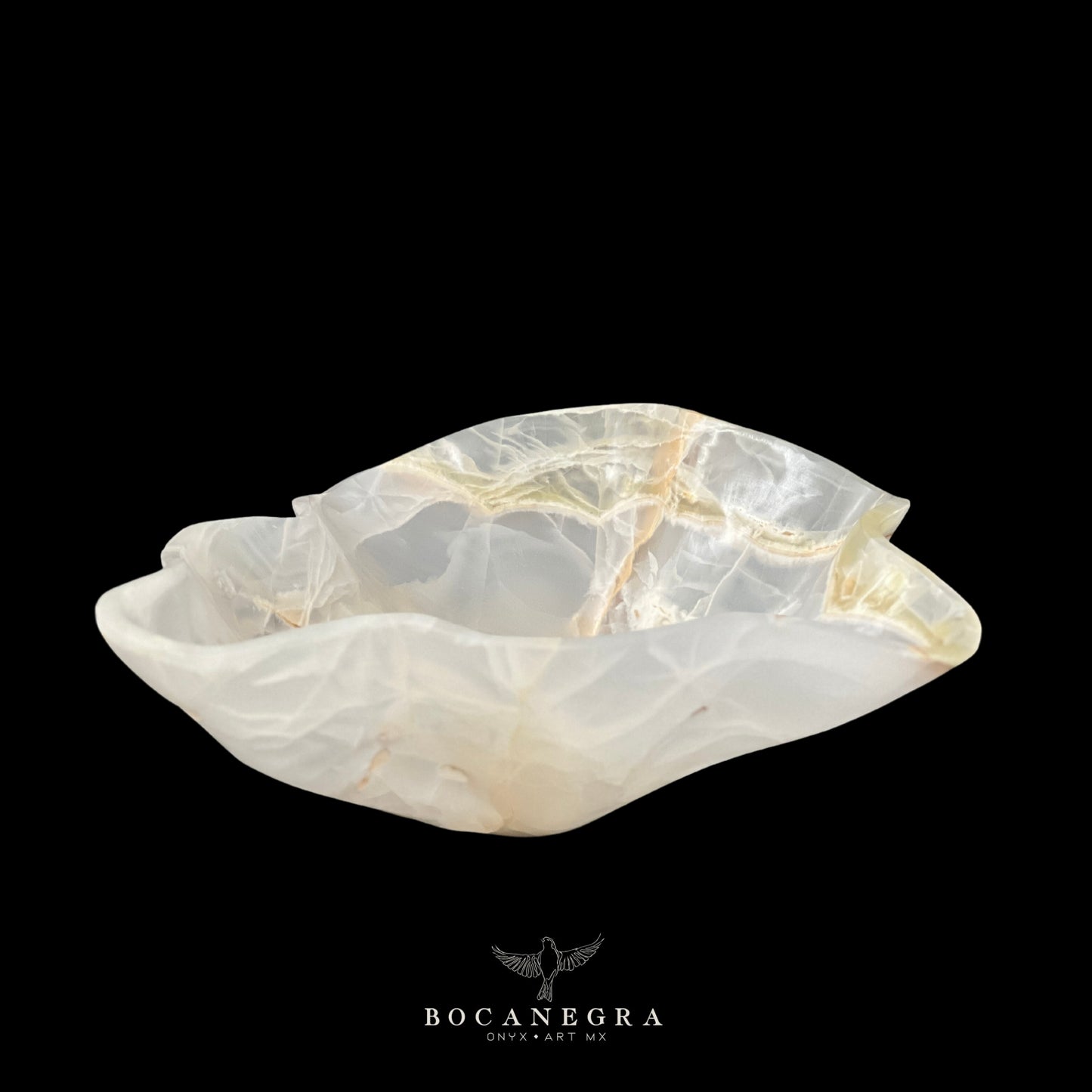 White Onyx Decorative Bowl - Centerpiece - Fruit Platter - Elegant Onyx Bowl - Handcrafted Beauty for Your Home