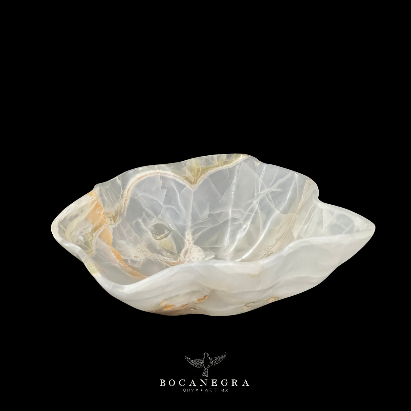 White Onyx Decorative Bowl - Centerpiece - Fruit Platter - Elegant Onyx Bowl - Handcrafted Beauty for Your Home