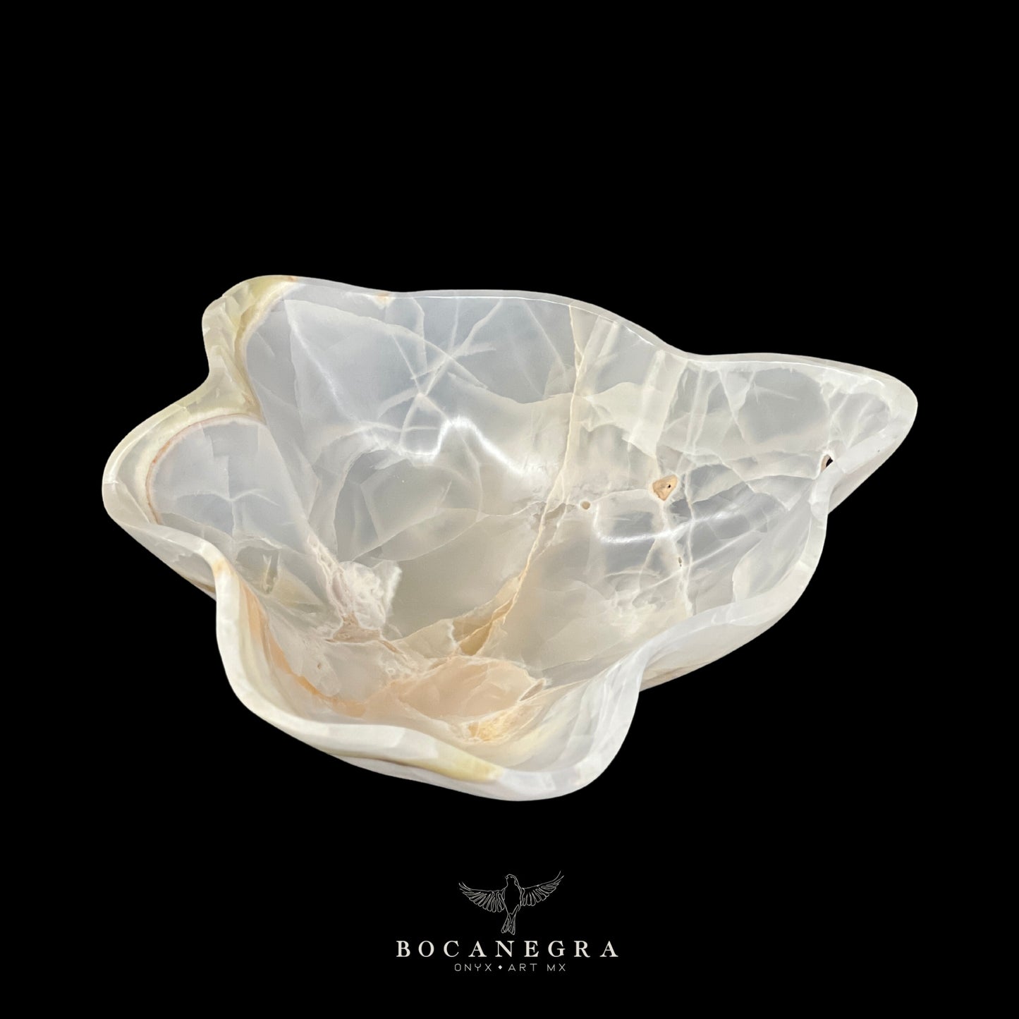White Onyx Decorative Bowl - Centerpiece - Fruit Platter - Elegant Onyx Bowl - Handcrafted Beauty for Your Home