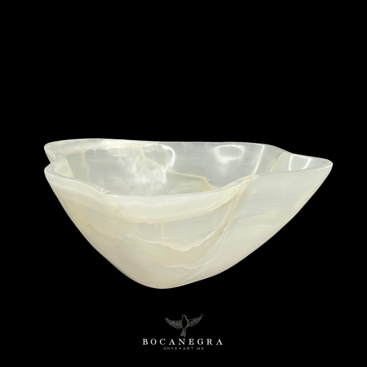 White Onyx Decorative Bowl - Centerpiece - Fruit Platter - Elegant Onyx Bowl - Handcrafted Beauty for Your Home