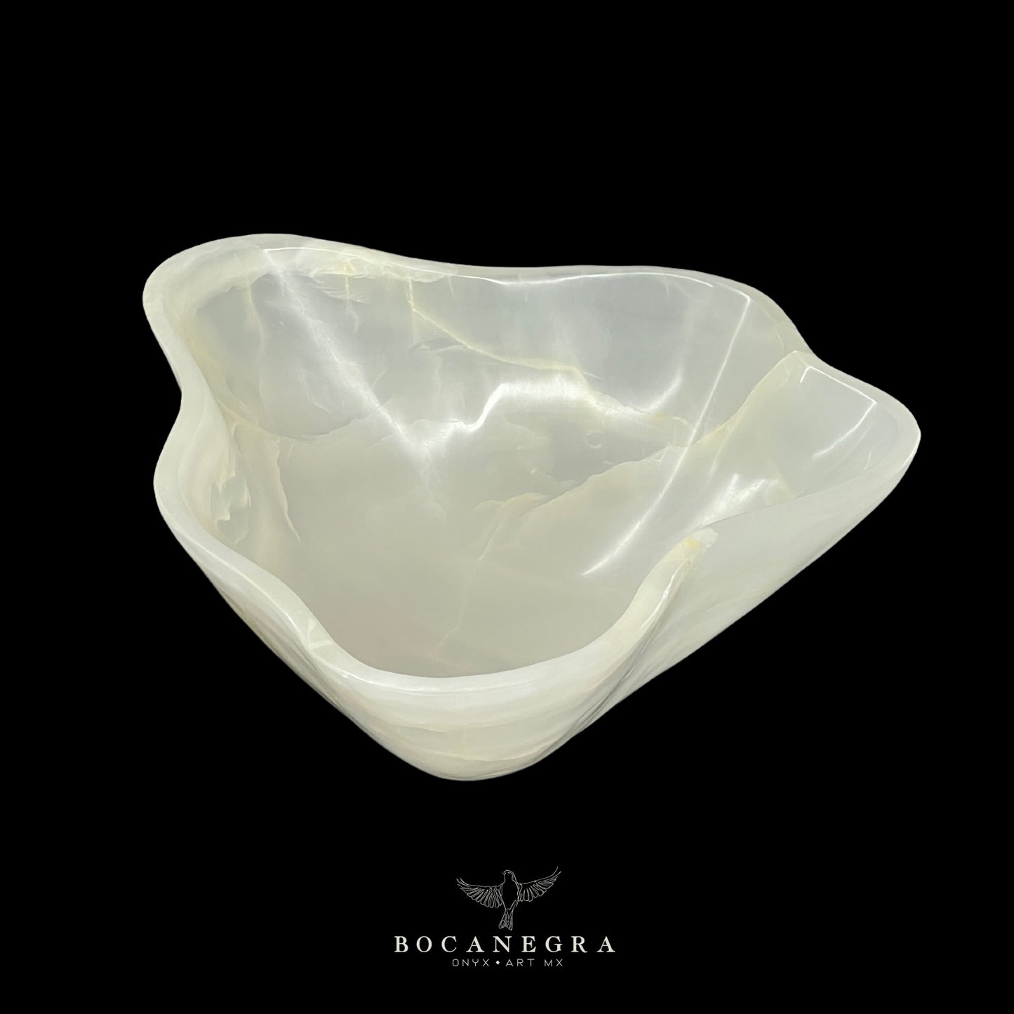 White Onyx Decorative Bowl - Centerpiece - Fruit Platter - Elegant Onyx Bowl - Handcrafted Beauty for Your Home