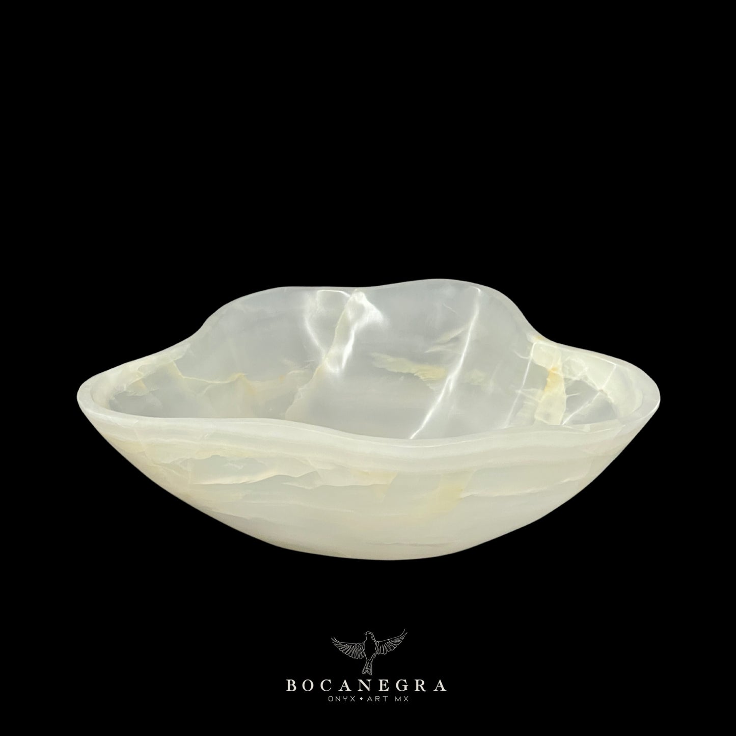 White Onyx Decorative Bowl - Centerpiece - Fruit Platter - Elegant Onyx Bowl - Handcrafted Beauty for Your Home