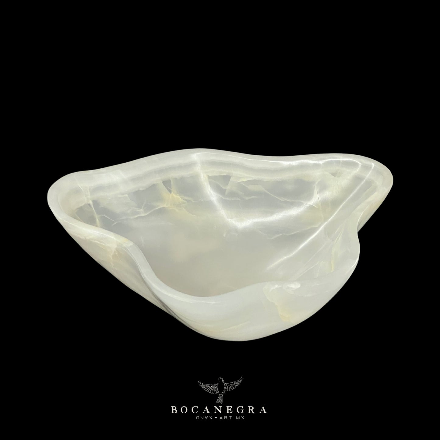 White Onyx Decorative Bowl - Centerpiece - Fruit Platter - Elegant Onyx Bowl - Handcrafted Beauty for Your Home