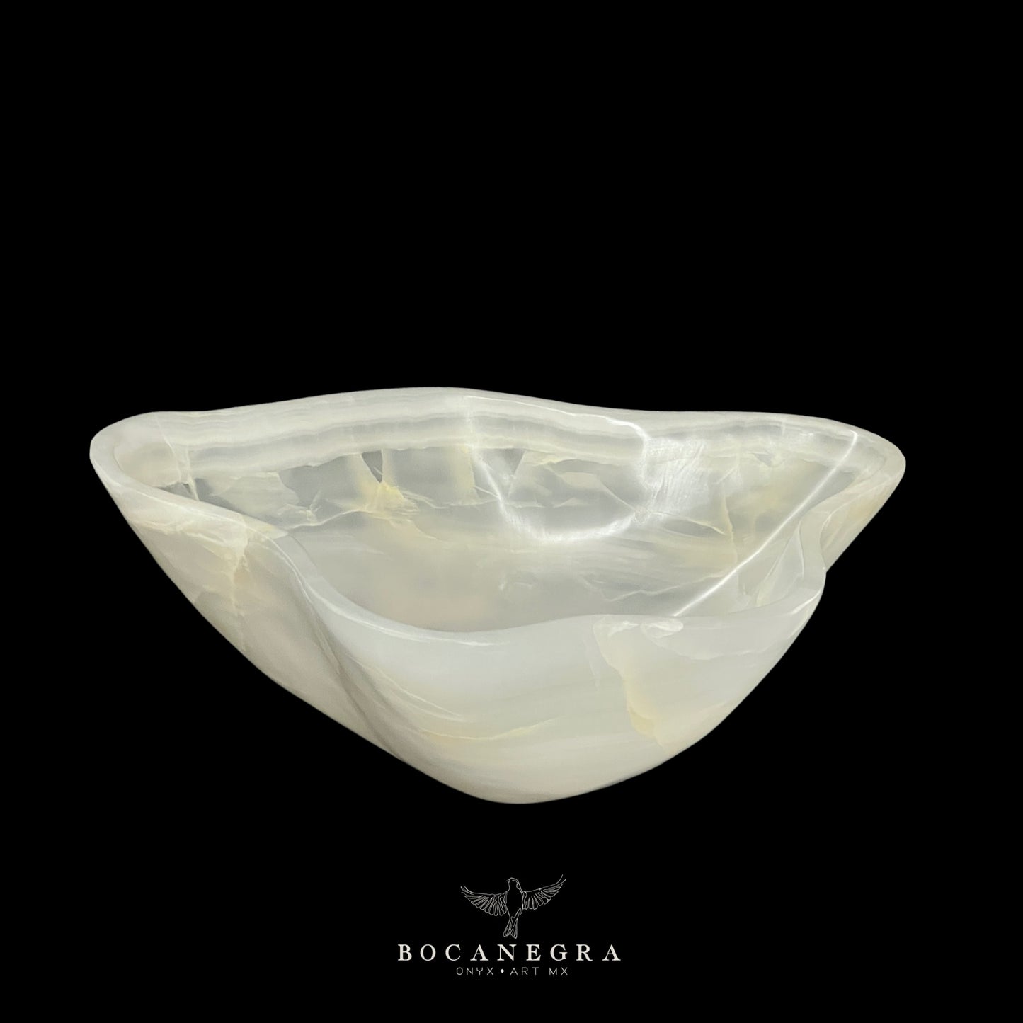 White Onyx Decorative Bowl - Centerpiece - Fruit Platter - Elegant Onyx Bowl - Handcrafted Beauty for Your Home