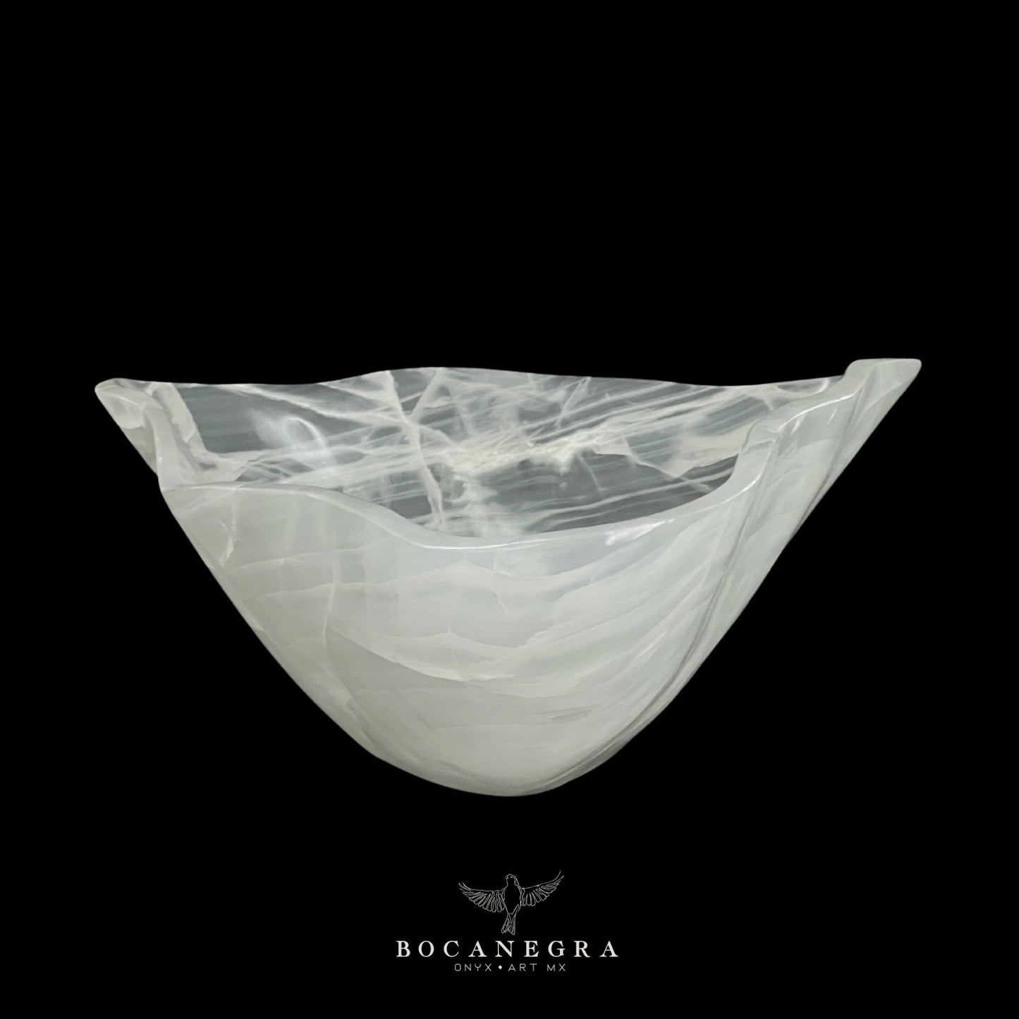 White Onyx Decorative Bowl - Centerpiece - Fruit Platter - Elegant Onyx Bowl - Handcrafted Beauty for Your Home