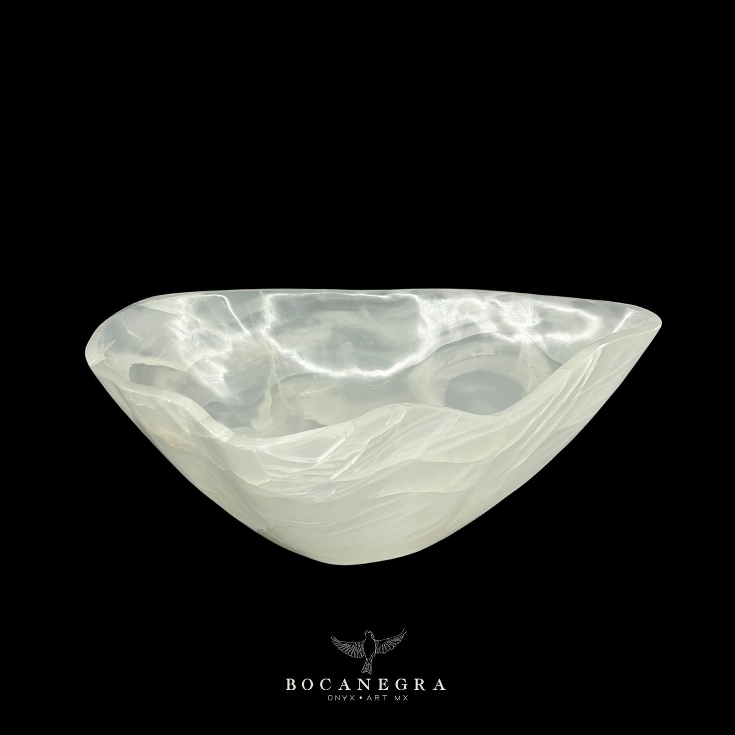 White Onyx Decorative Bowl - Centerpiece - Fruit Platter - Elegant Onyx Bowl - Handcrafted Beauty for Your Home