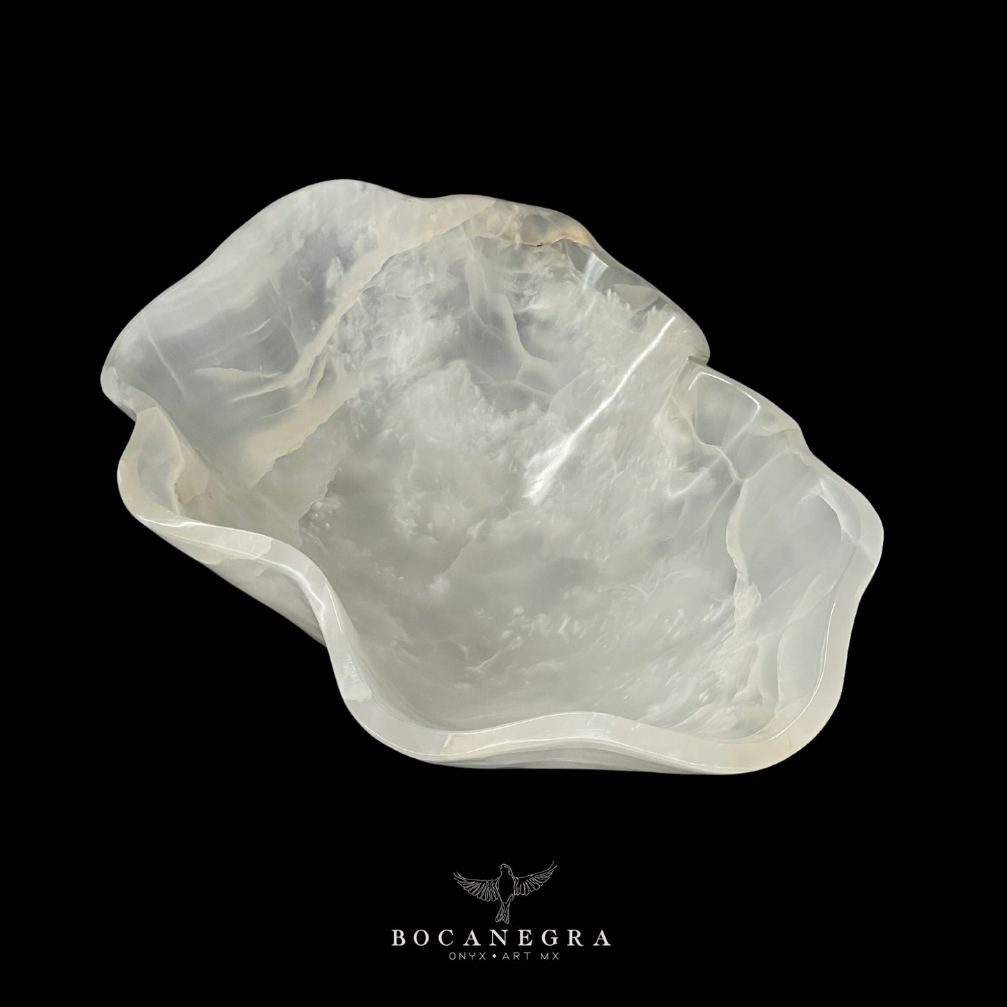 White Onyx Decorative Bowl - Centerpiece - Fruit Platter - Elegant Onyx Bowl - Handcrafted Beauty for Your Home