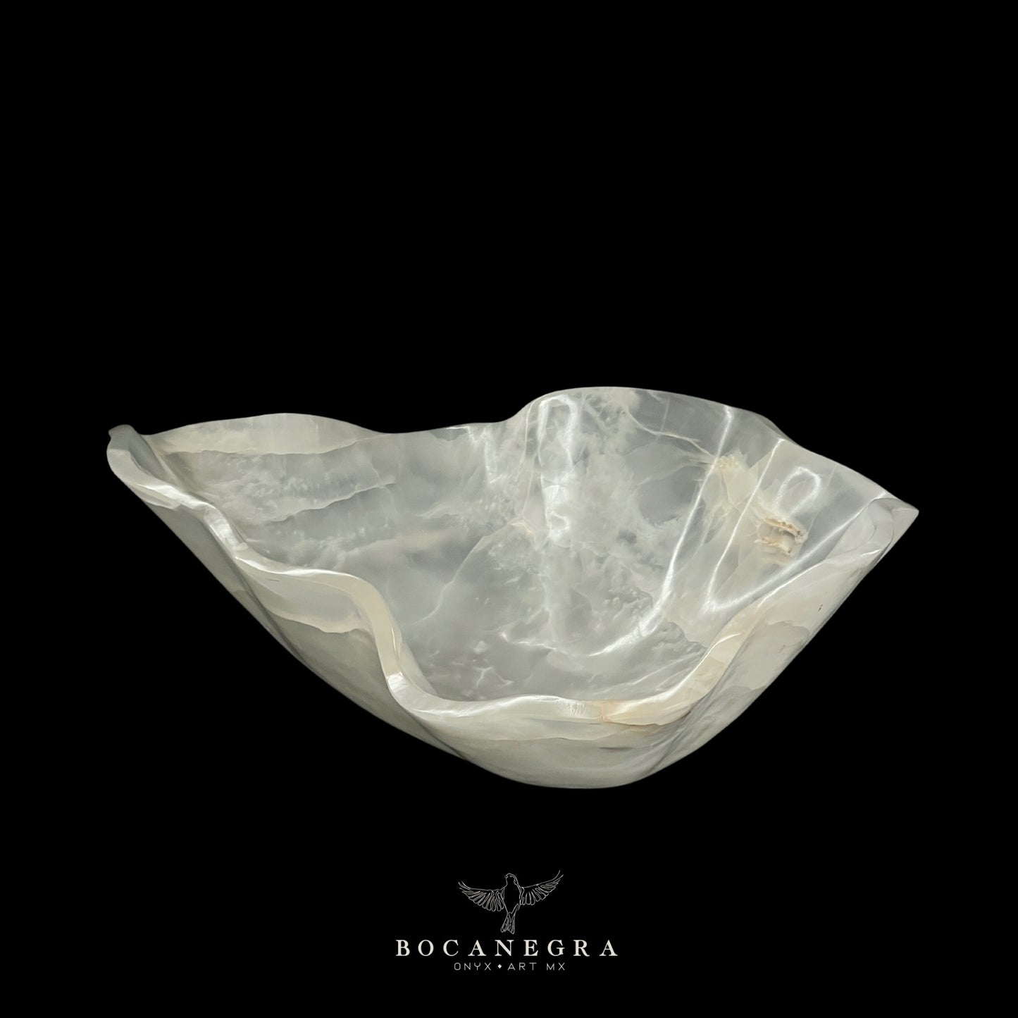 White Onyx Decorative Bowl - Centerpiece - Fruit Platter - Elegant Onyx Bowl - Handcrafted Beauty for Your Home