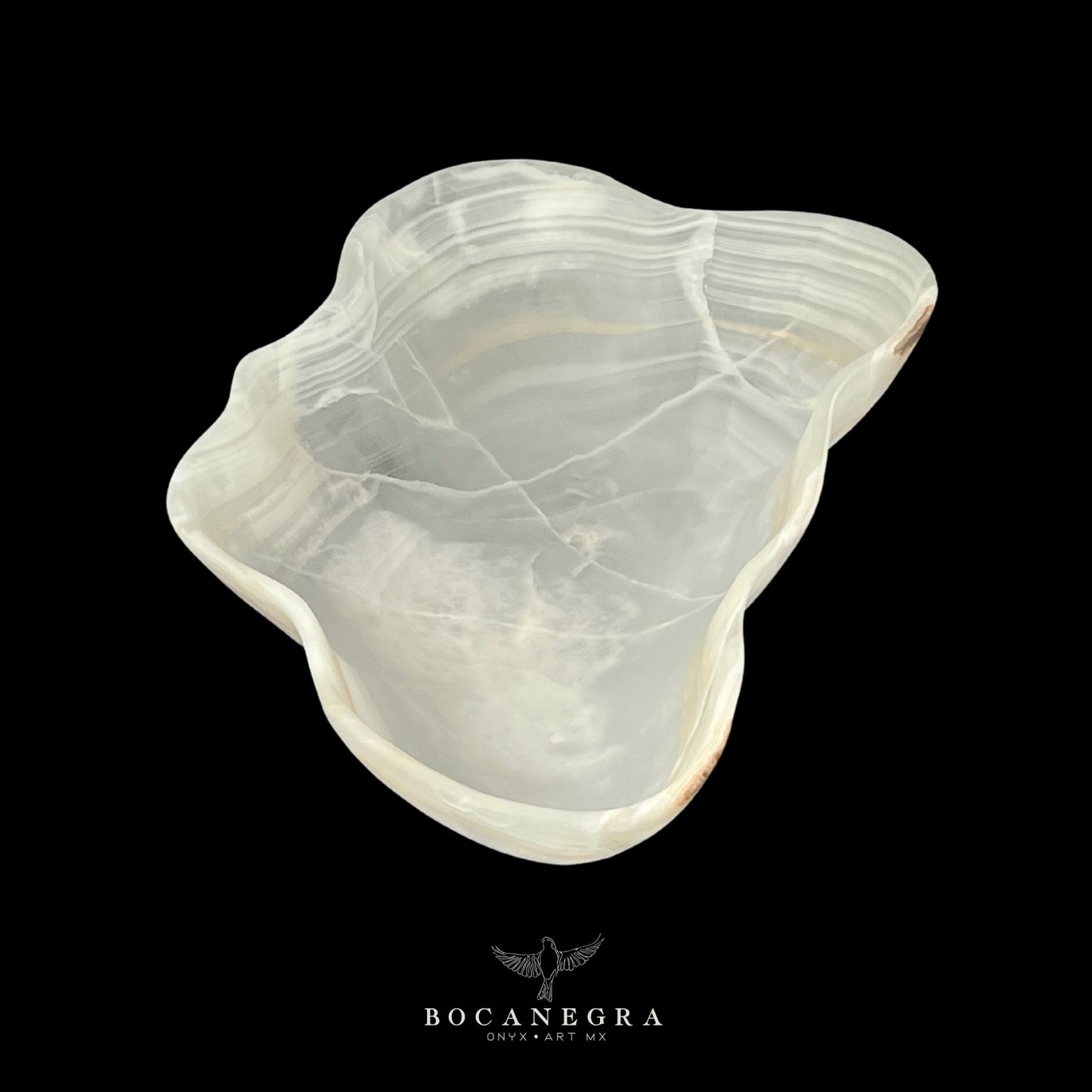 White Onyx Decorative Bowl - Centerpiece - Fruit Platter - Elegant Onyx Bowl - Handcrafted Beauty for Your Home
