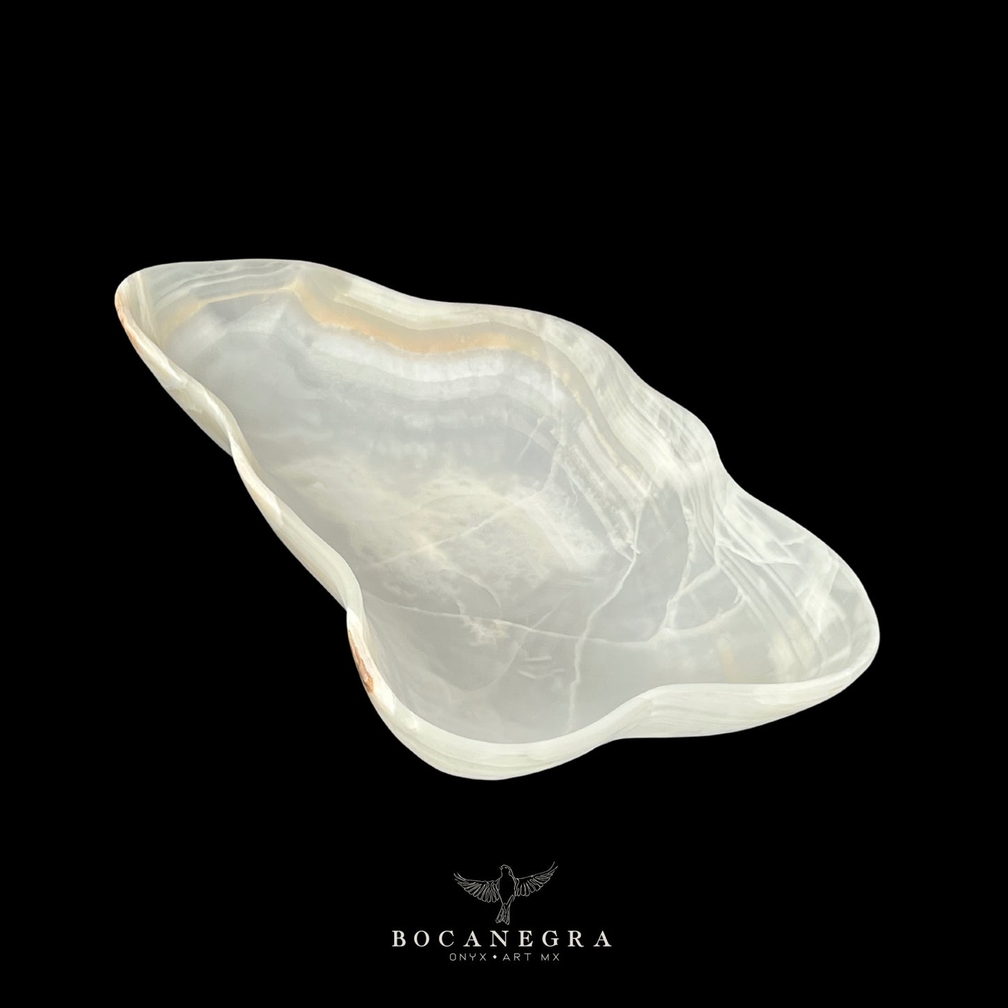 White Onyx Decorative Bowl - Centerpiece - Fruit Platter - Elegant Onyx Bowl - Handcrafted Beauty for Your Home