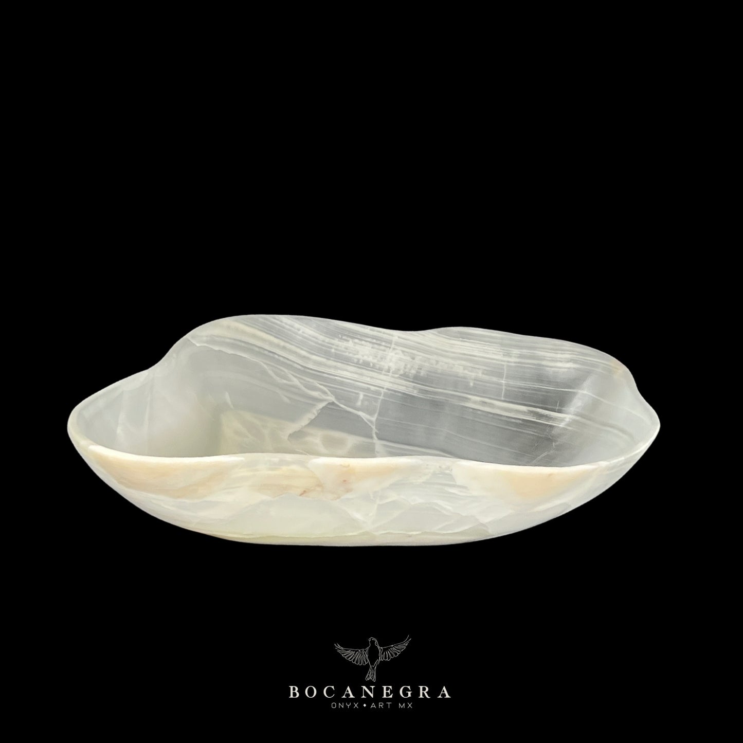 White Onyx Decorative Bowl - Centerpiece - Fruit Platter - Elegant Onyx Bowl - Handcrafted Beauty for Your Home