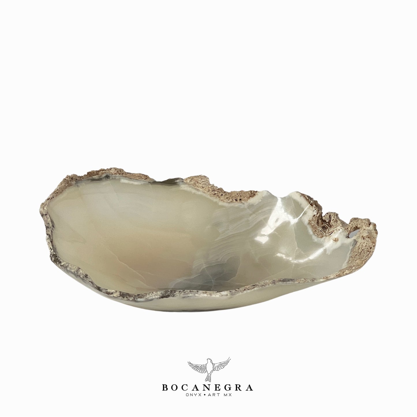 White Onyx Decorative Bowl - Centerpiece - Fruit Platter - Elegant Onyx Bowl - Handcrafted Beauty for Your Home