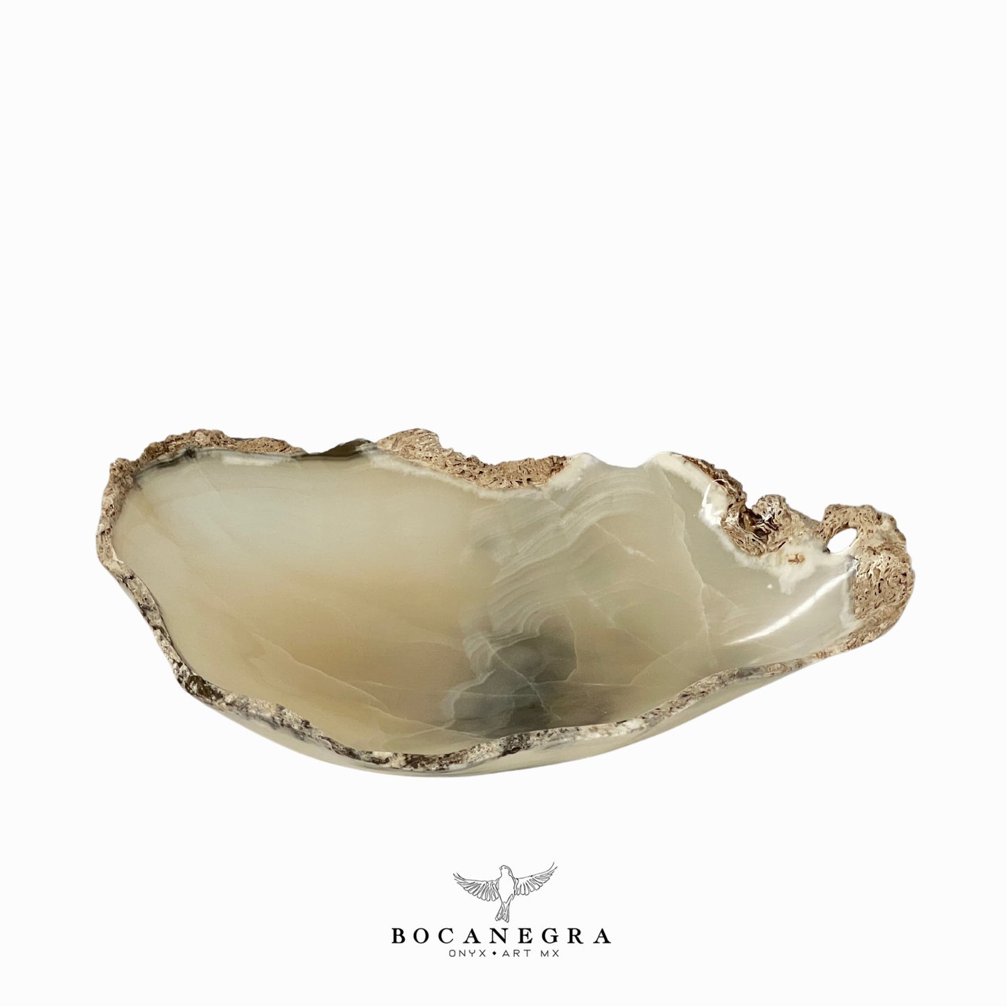 White Onyx Decorative Bowl - Centerpiece - Fruit Platter - Elegant Onyx Bowl - Handcrafted Beauty for Your Home