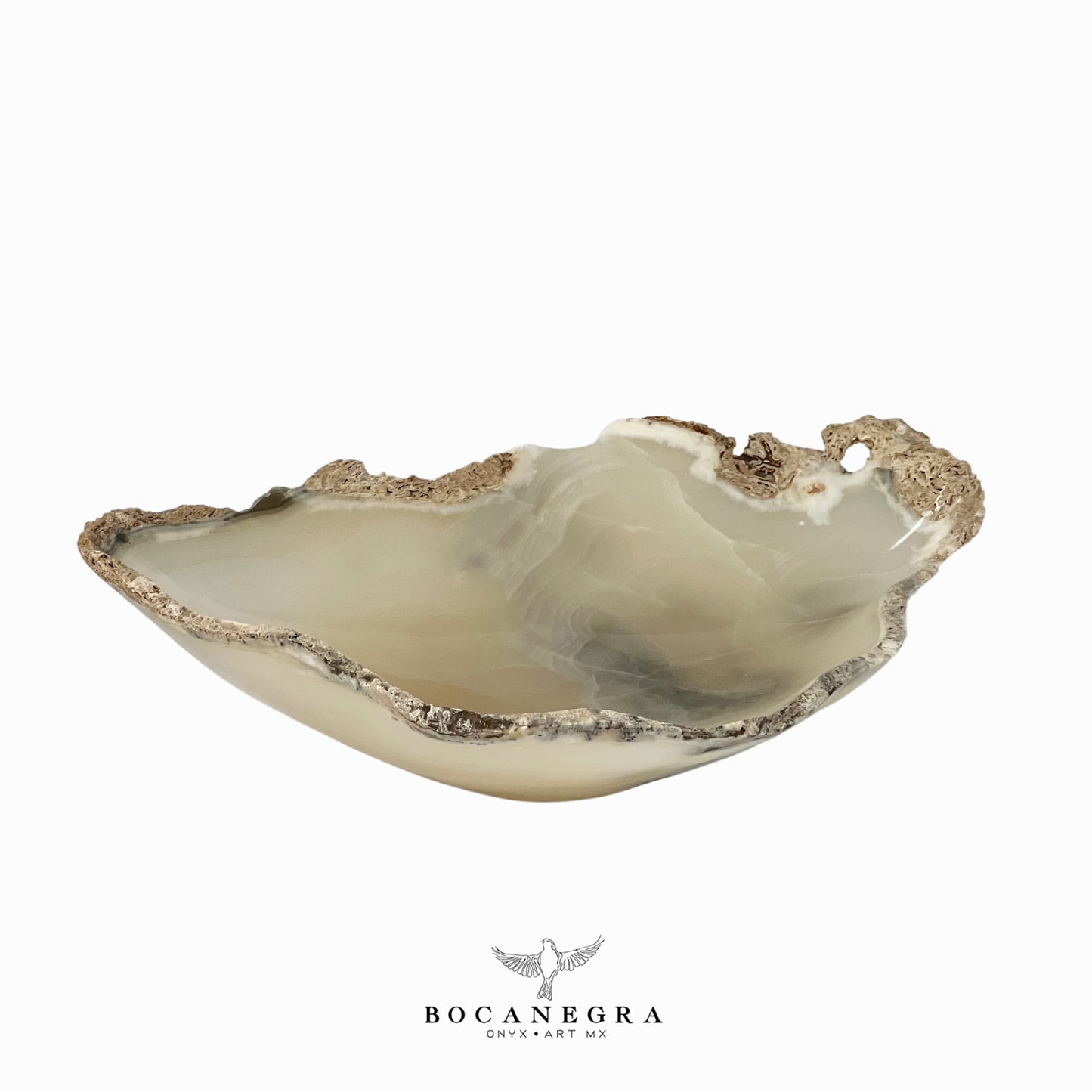 White Onyx Decorative Bowl - Centerpiece - Fruit Platter - Elegant Onyx Bowl - Handcrafted Beauty for Your Home
