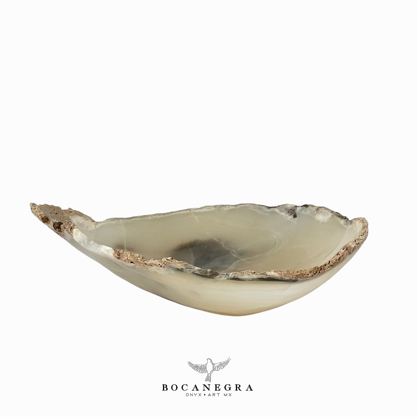 White Onyx Decorative Bowl - Centerpiece - Fruit Platter - Elegant Onyx Bowl - Handcrafted Beauty for Your Home