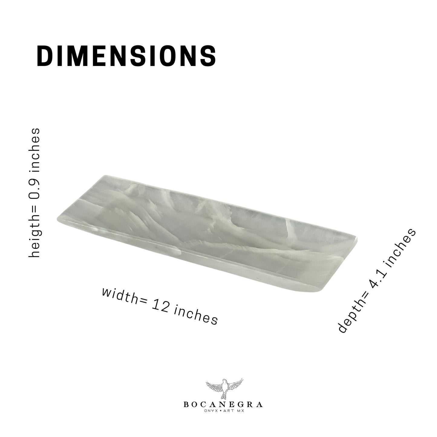 Onyx Stone Vanity Tray, Functional Elegance for Your Home, Rectangular Jewelry tray, Trinket plate