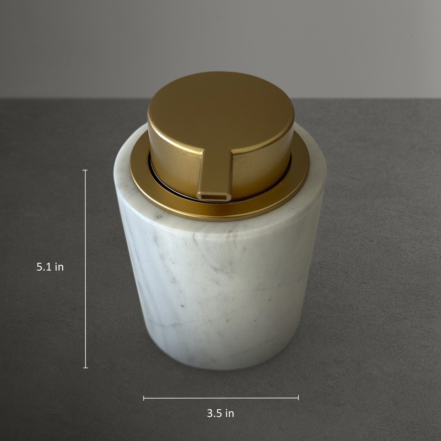 Handmade Marble Soap Dispenser - Simple Elegance for Your Home