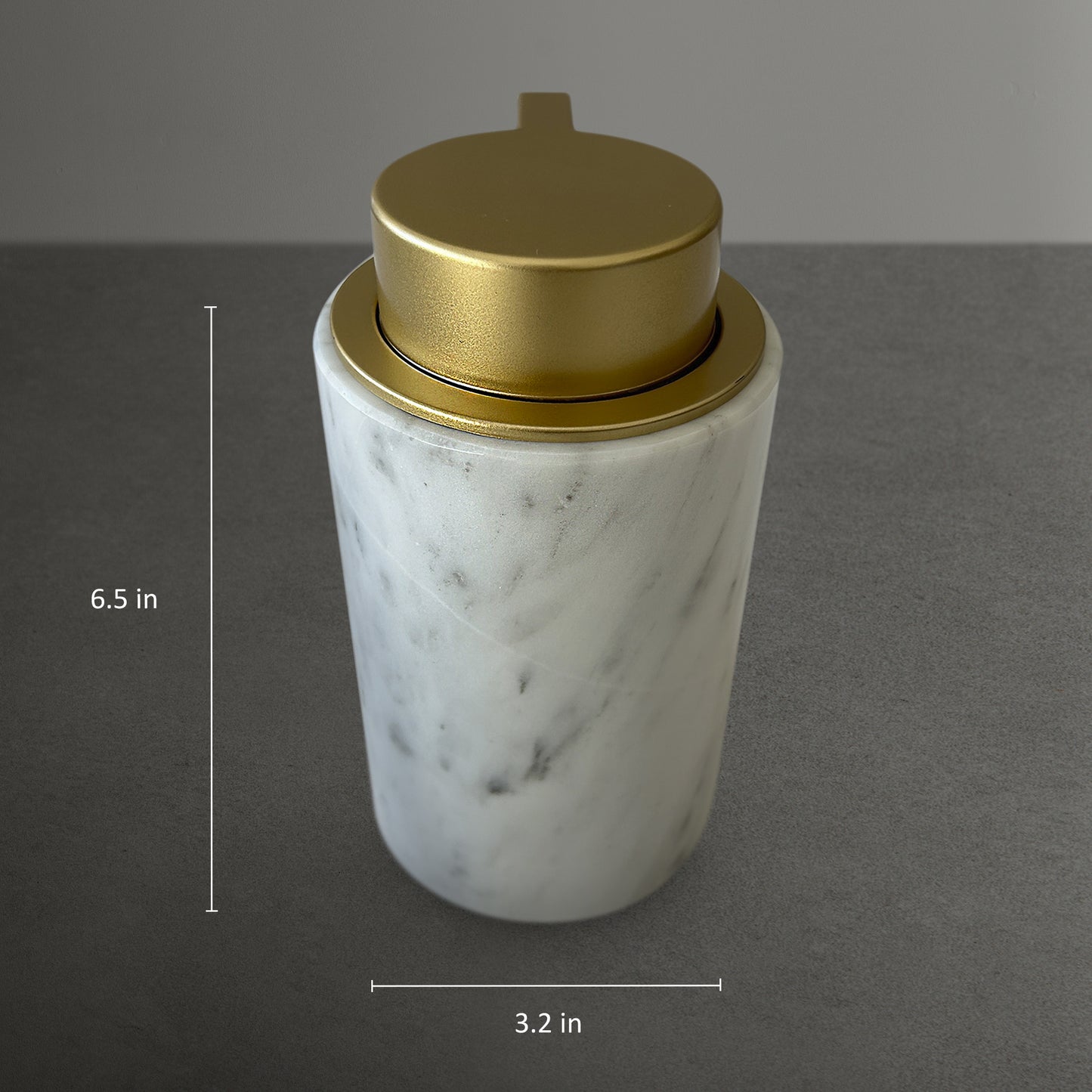 Handmade Marble Soap Dispenser - Simple Elegance for Your Home