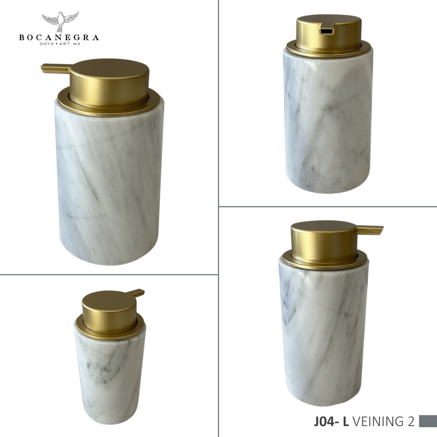 Handmade Marble Soap Dispenser - Simple Elegance for Your Home
