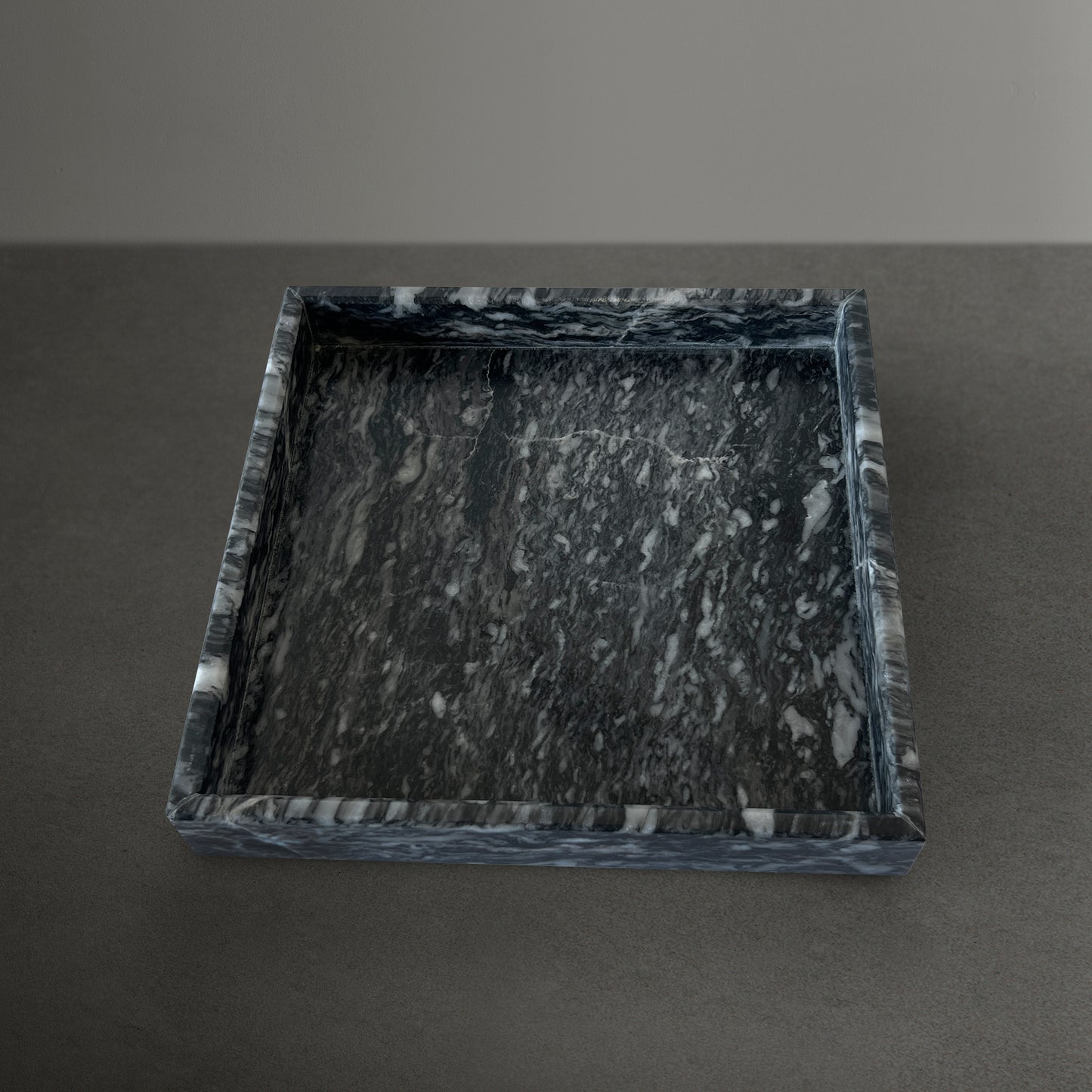 Hand-Carved Marble Vanity Tray – Luxurious Natural Stone Accent
