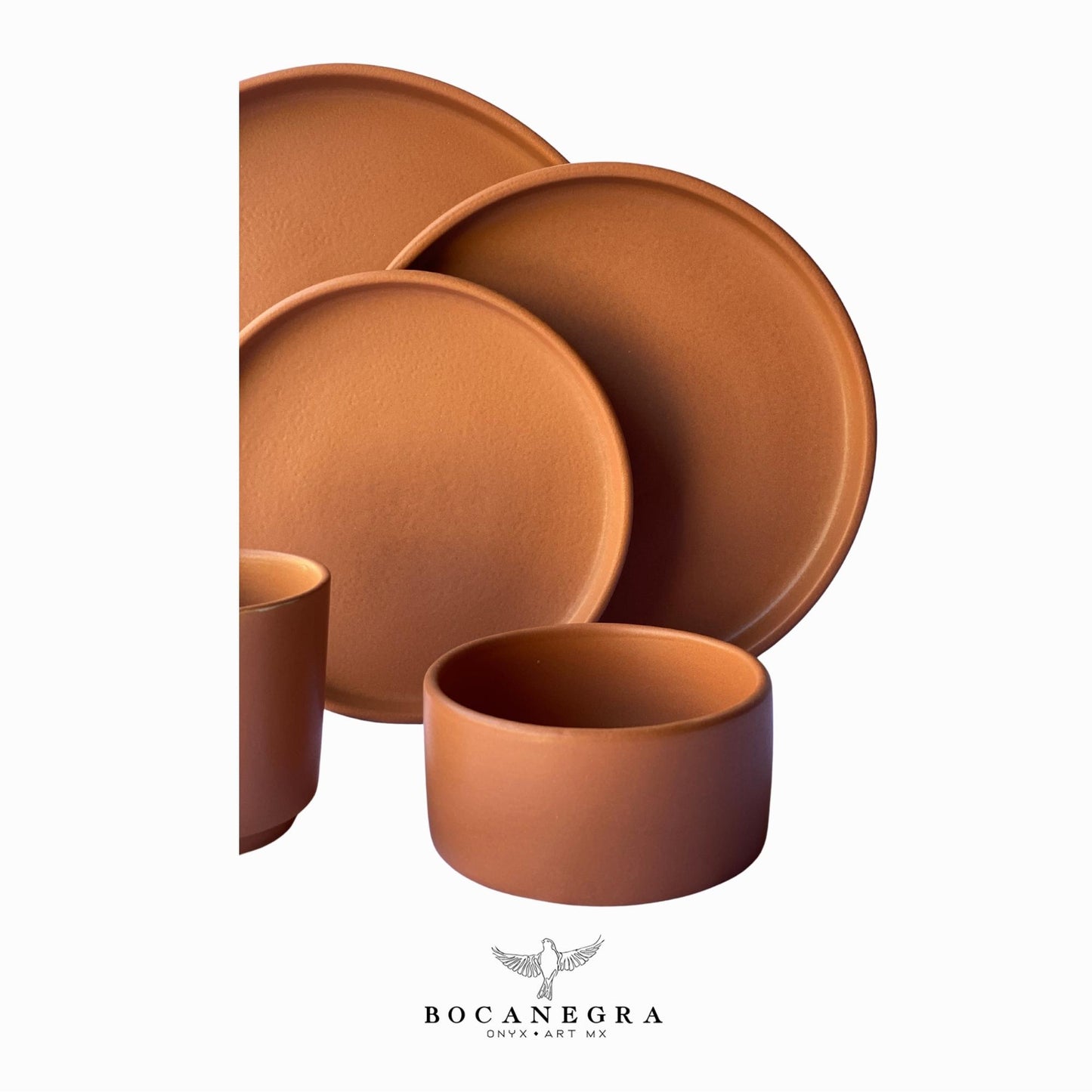 Handmade ceramic dinnerware set - Terracota Ceramic tableware (5 piece set)